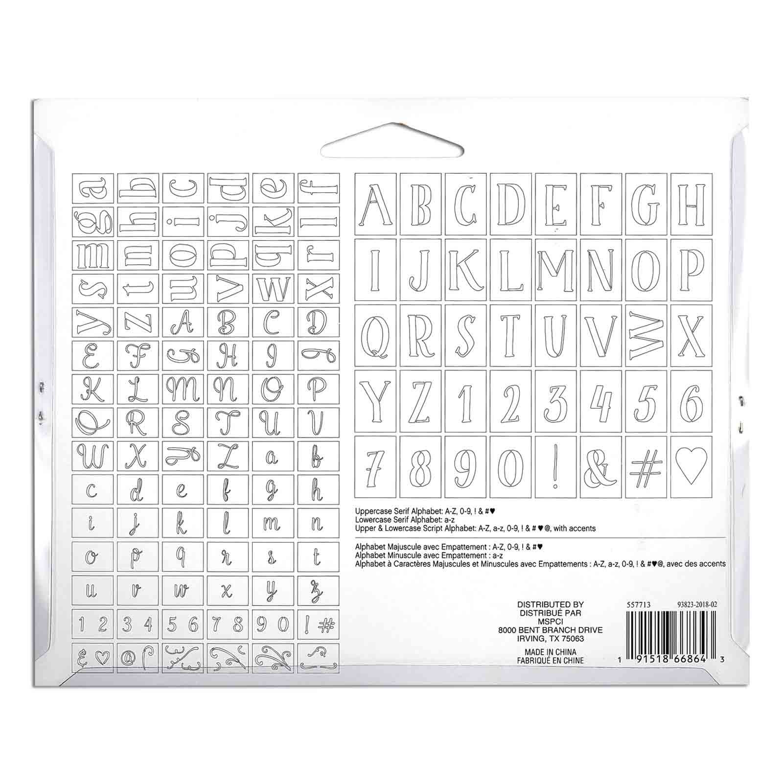 Letter Stencils Value Pack by Craft Smart®