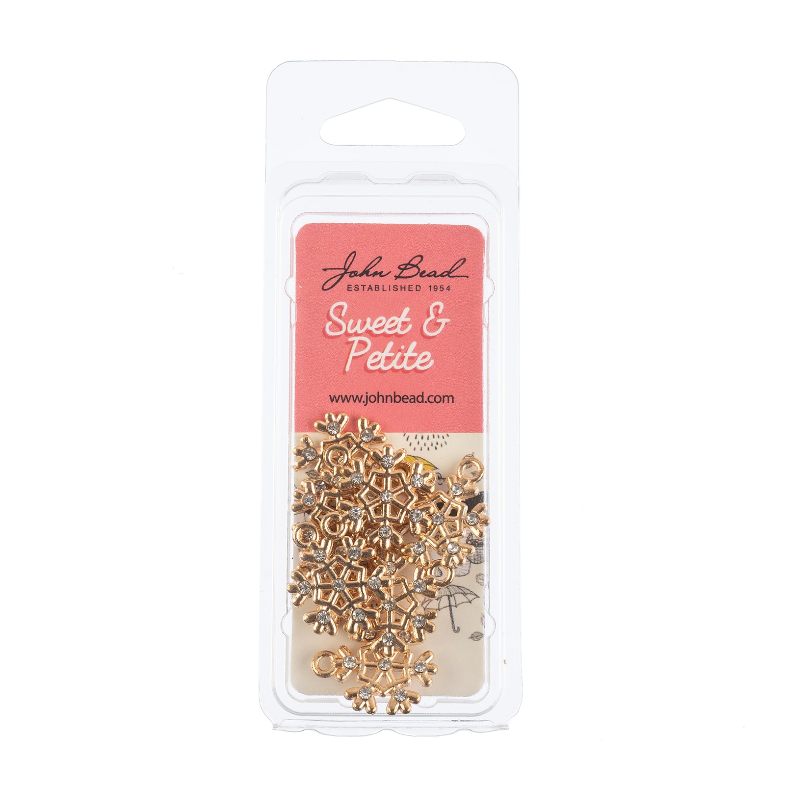 John Bead Sweet & Petite Snowflake Holiday Charms, 8ct.