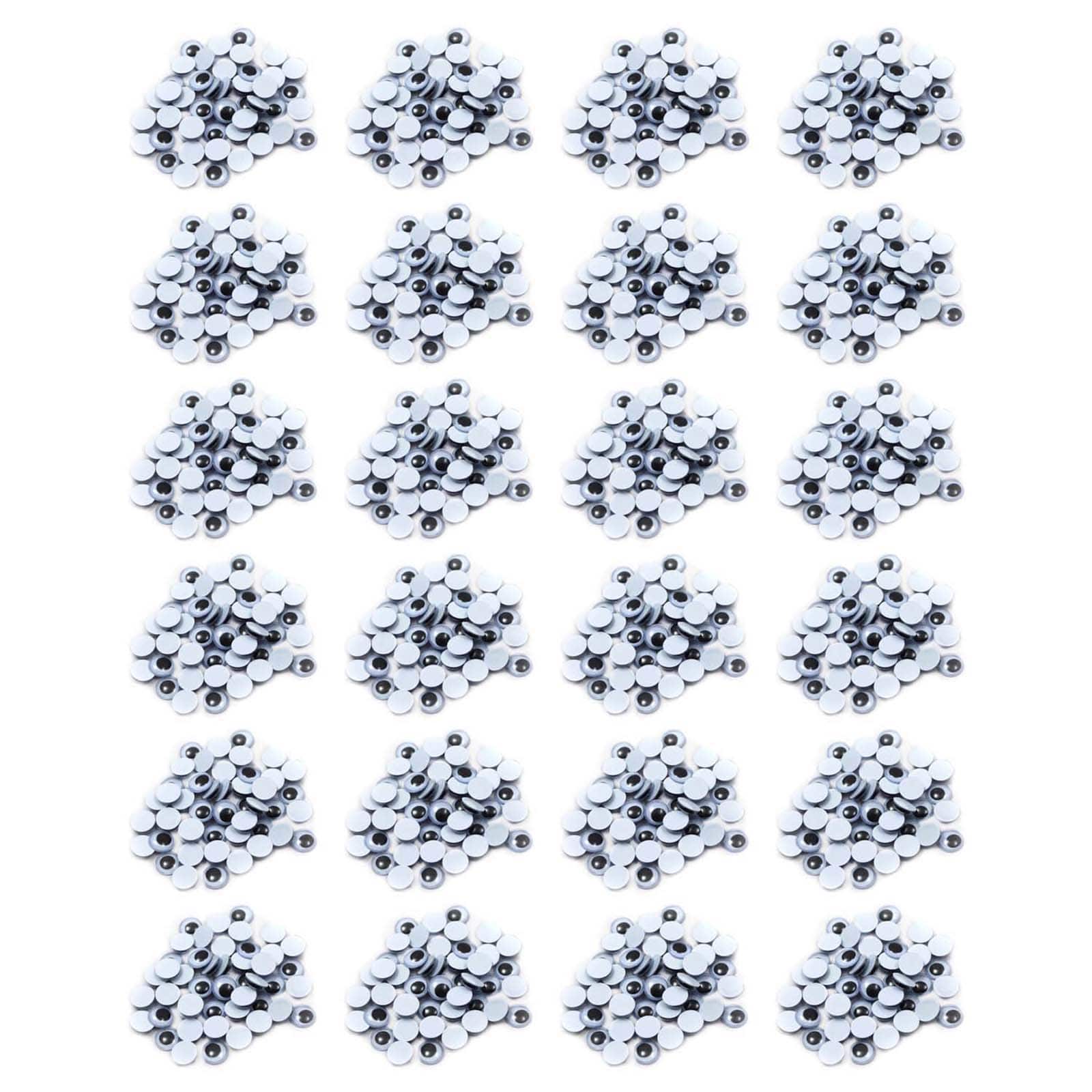 Charles Leonard 10mm Wiggle Eyes, 24 Packs of 50