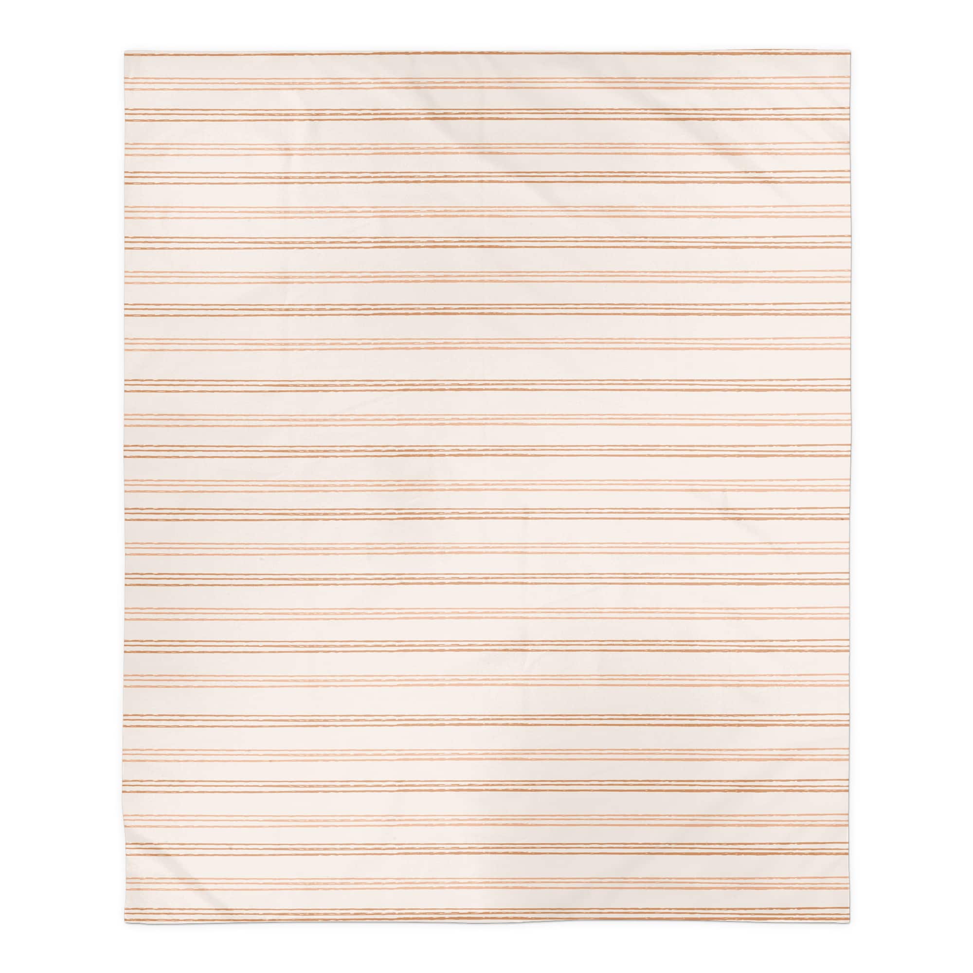 Rust Loose Lines 50" x 60" Sherpa Fleece Blanket