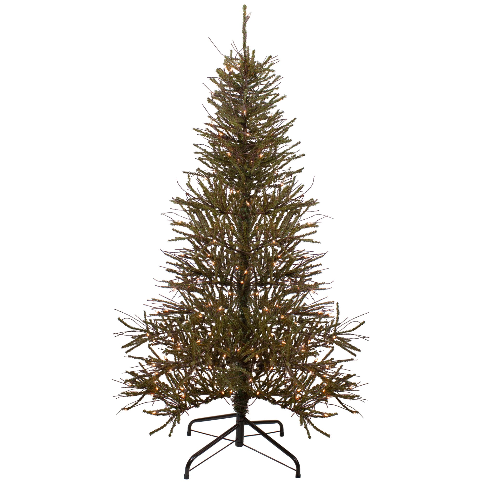 Northlight 6ft. Pre-Lit Warsaw Twig Artificial Christmas Tree, Clear Lights