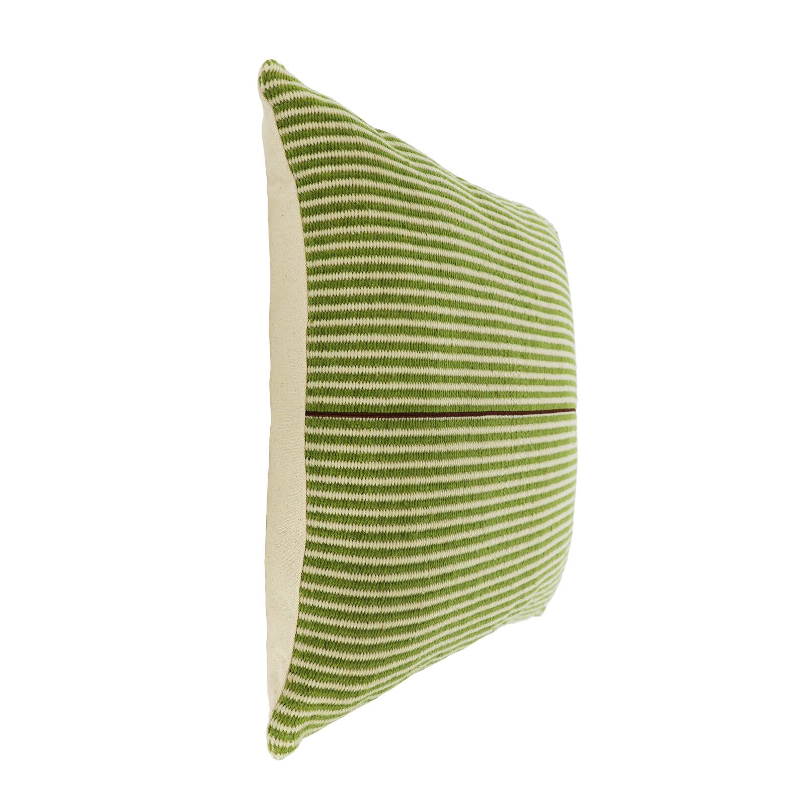 18" x 18" Green Striped Pillow by Ashland®