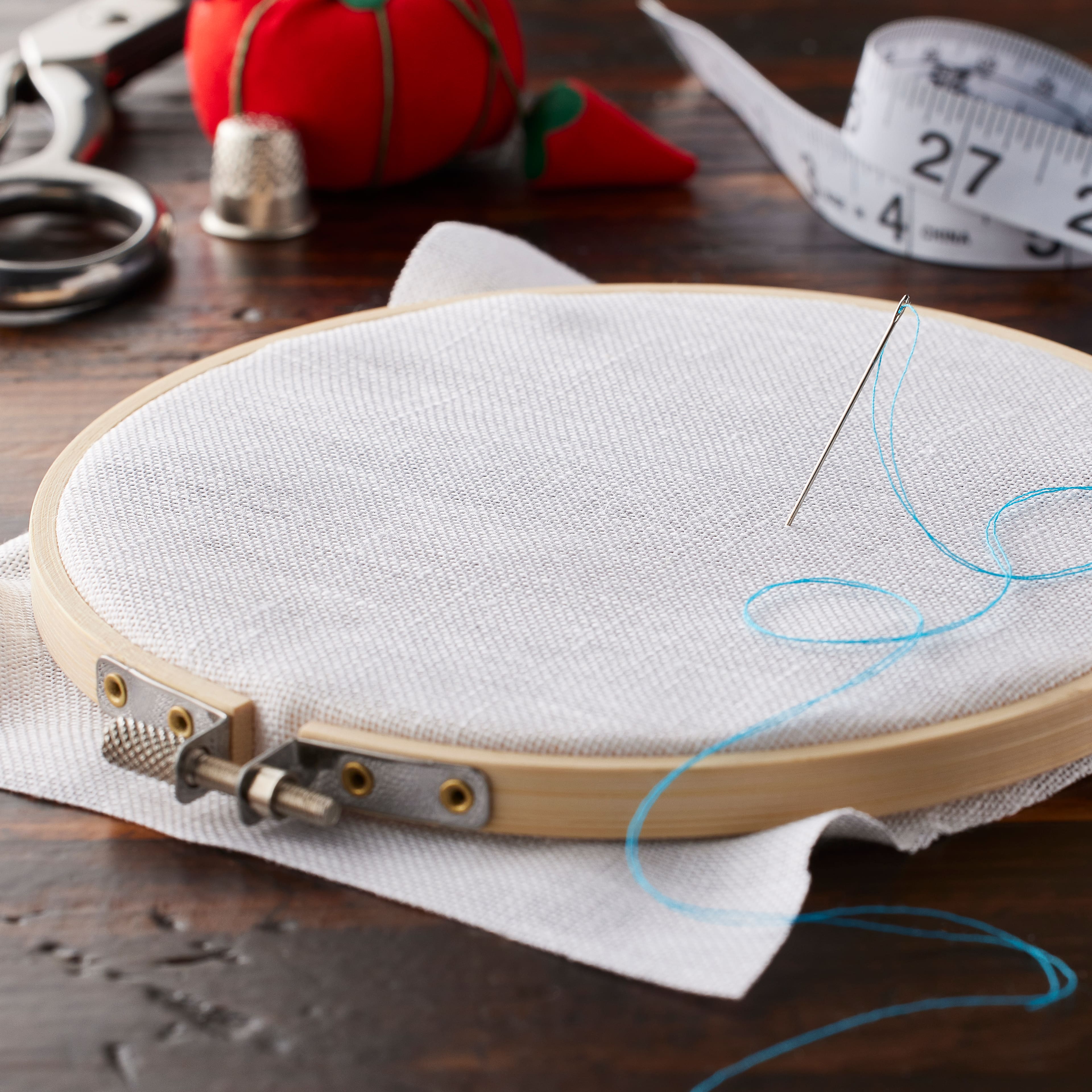 12 Pack: DMC® Charles Craft® 28 Count Aida Linen Needlework Fabric, 15" x 18"