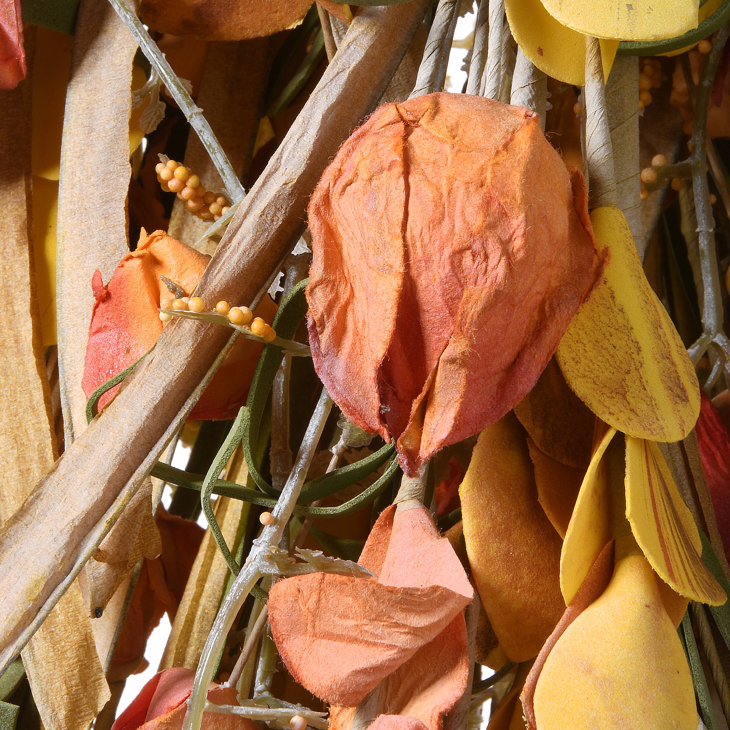 30" Autumn Wildflowers Teardrop Swag
