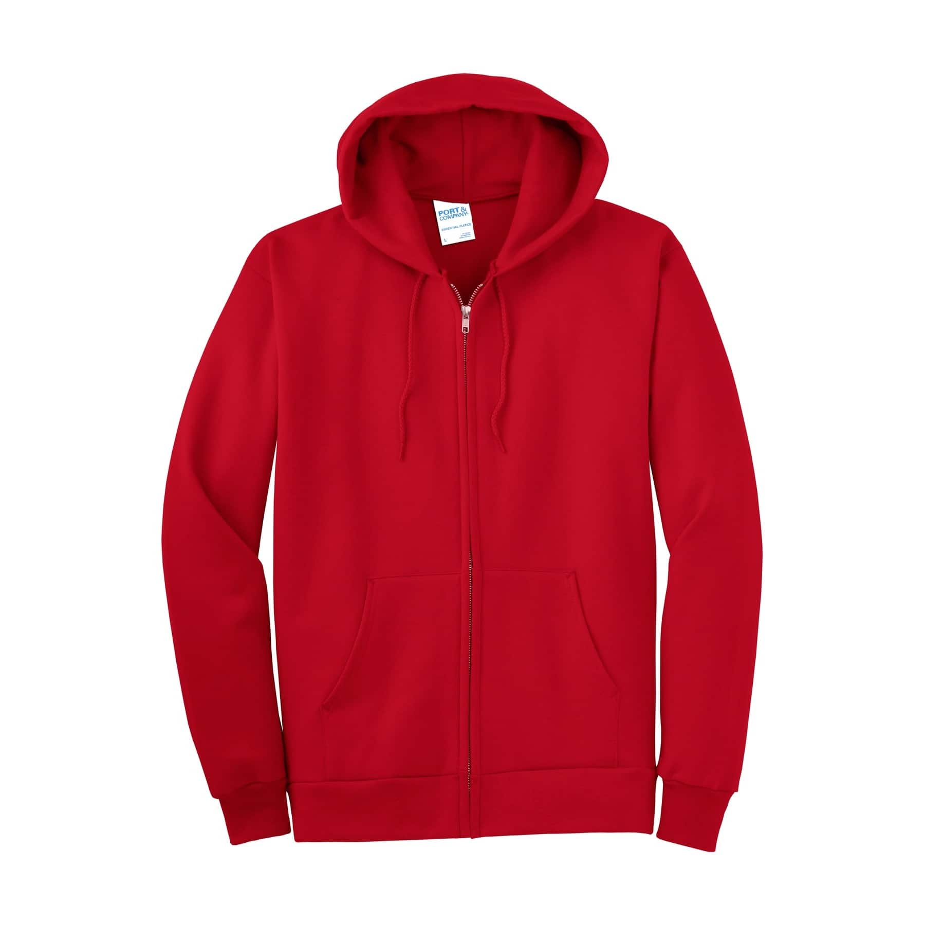 Port & Company® Tall Essential Fleece Full-Zip Hooded Sweatshirt
