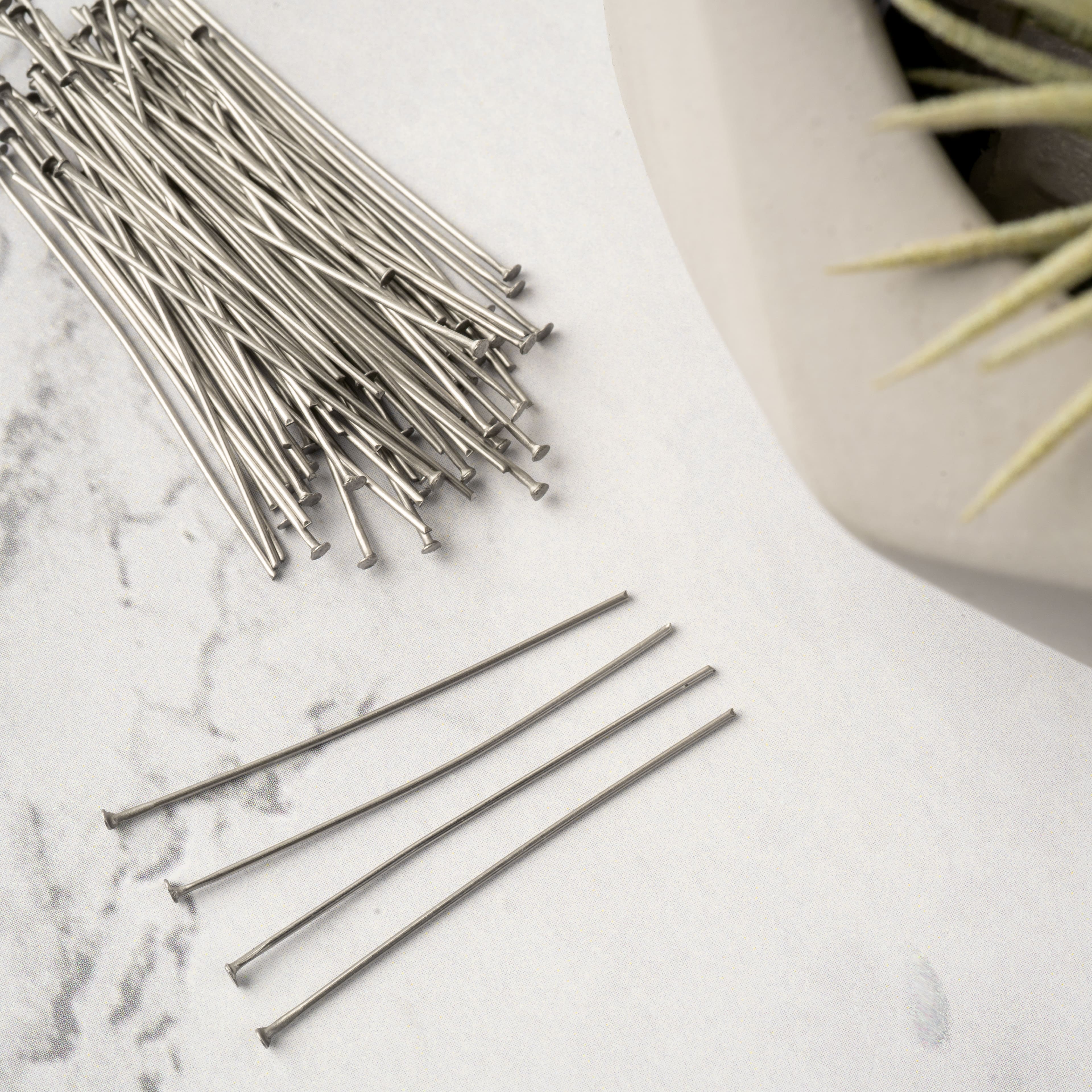 12 Packs: 100 ct. (1,200 total) 1.5" Head Pins by Bead Landing™
