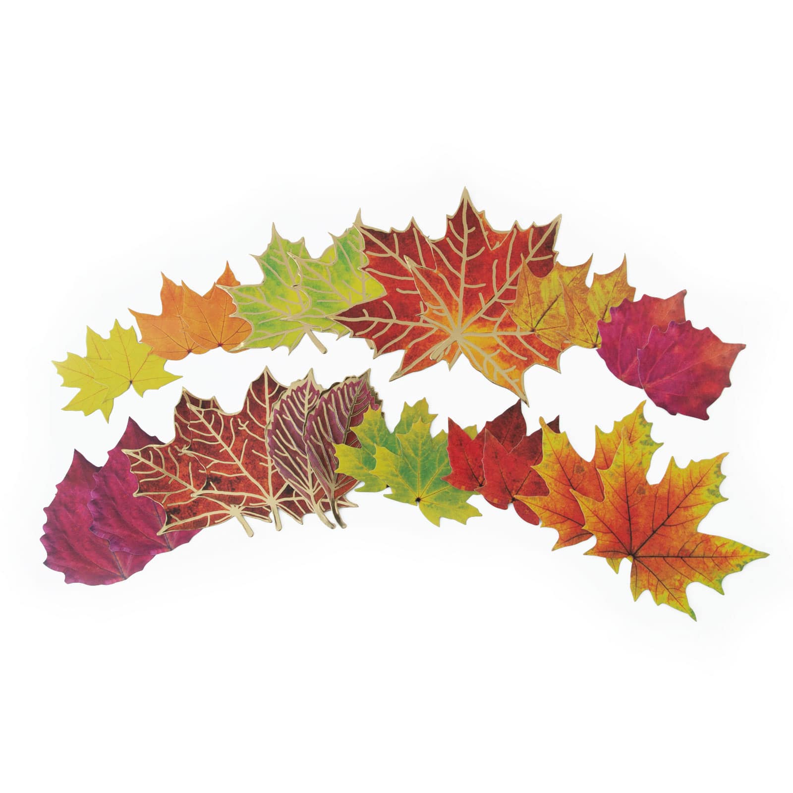 12 Pack: Fall Leaf Die Cut Stickers by Recollections™