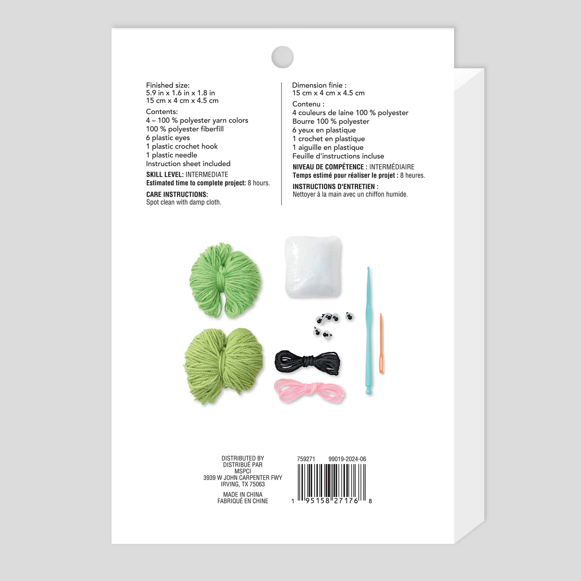 6 Pack: Intermediate Peas Amigurumi Crochet Kit by Loops & Threads®