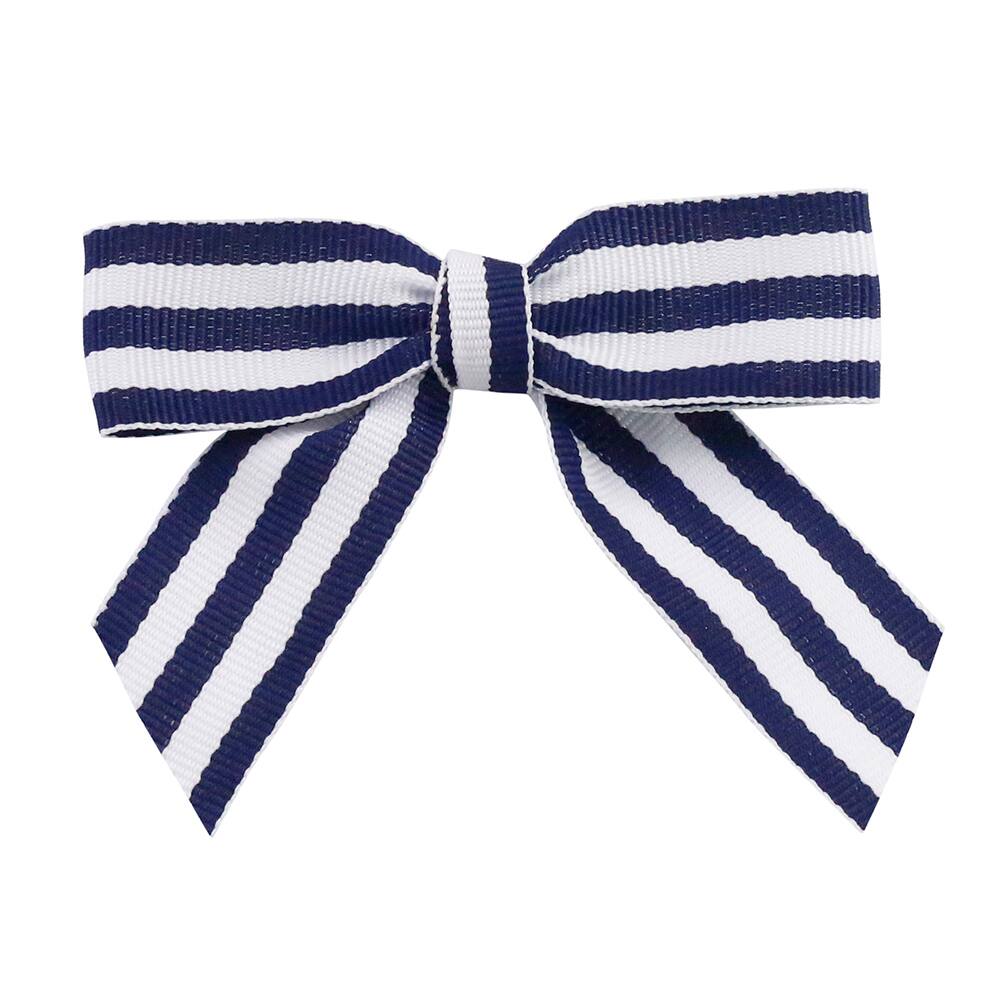 JAM Paper 7/8" Grosgrain Stripes Twist Tie Bows, 100ct.