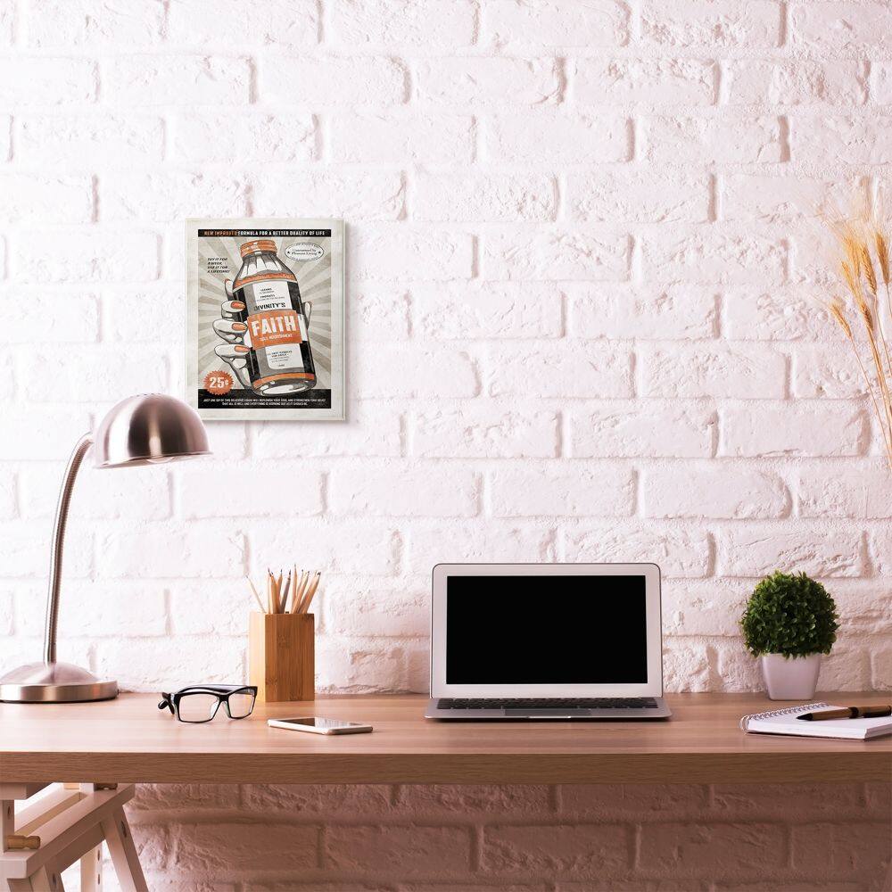 Stupell Industries Faith Formula Funny Wall Art