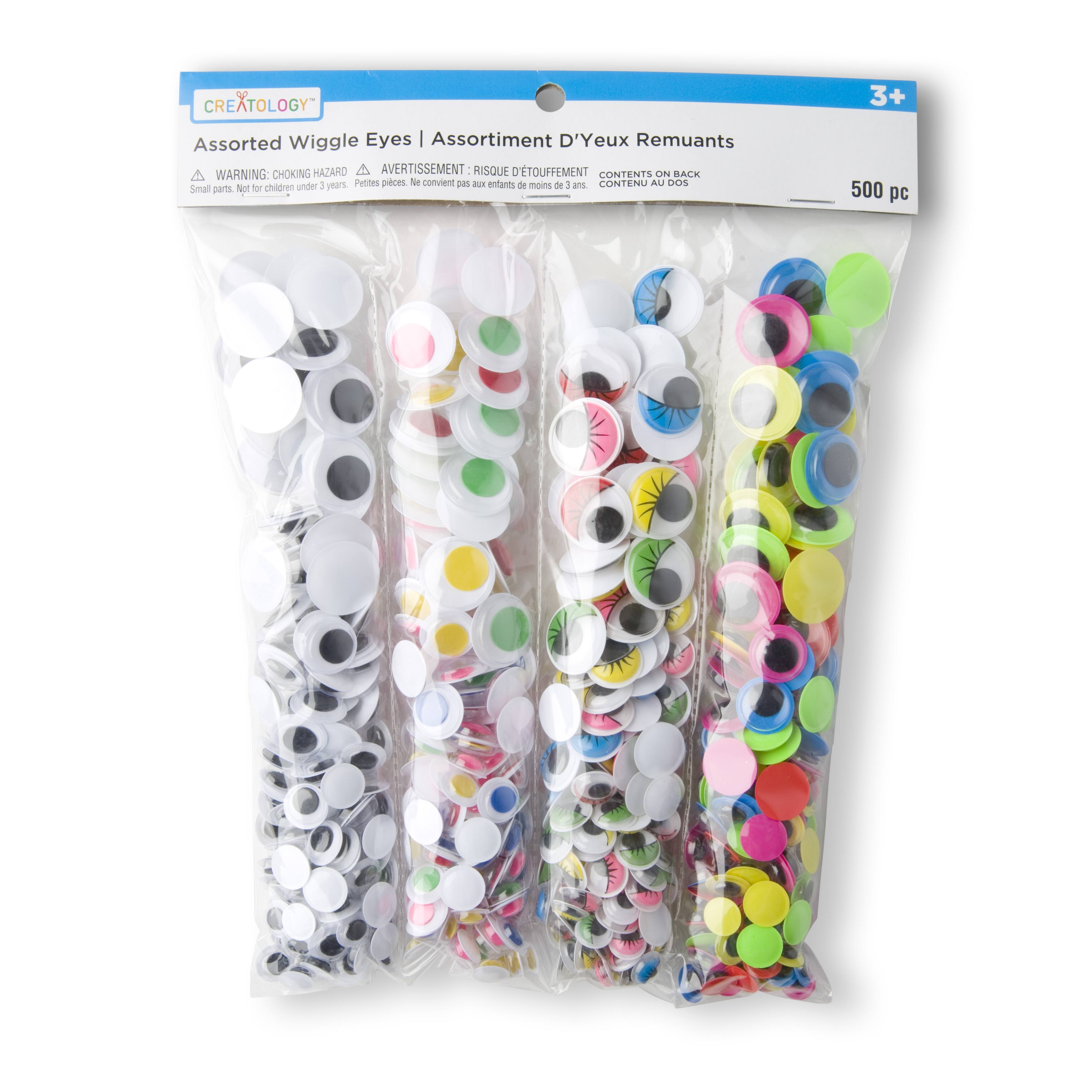 12 Packs: 500 ct. (6,000 total) Assorted Wiggle Eyes by Creatology™