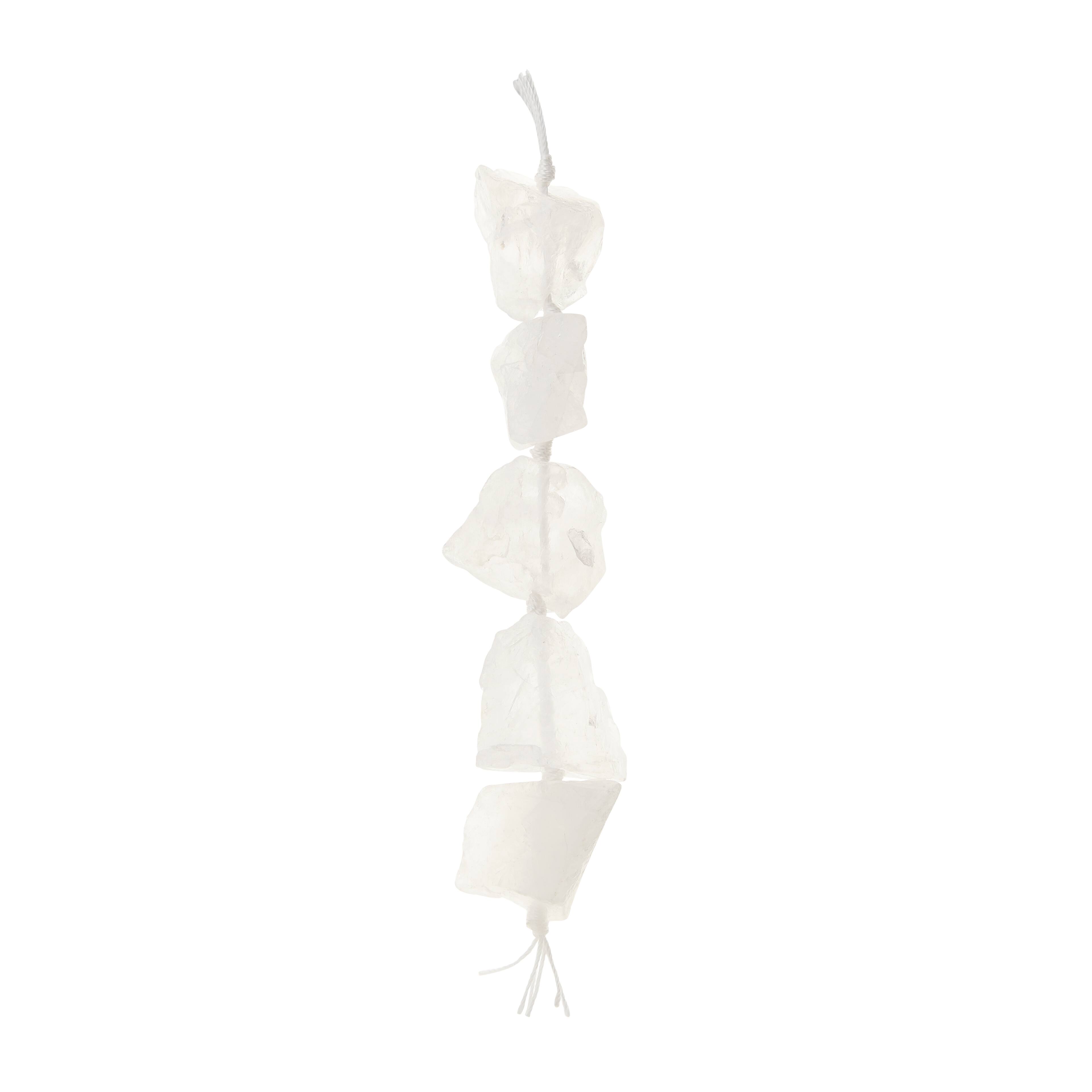 12 Pack: White Large Quartz Nugget Beads by Bead Landing™