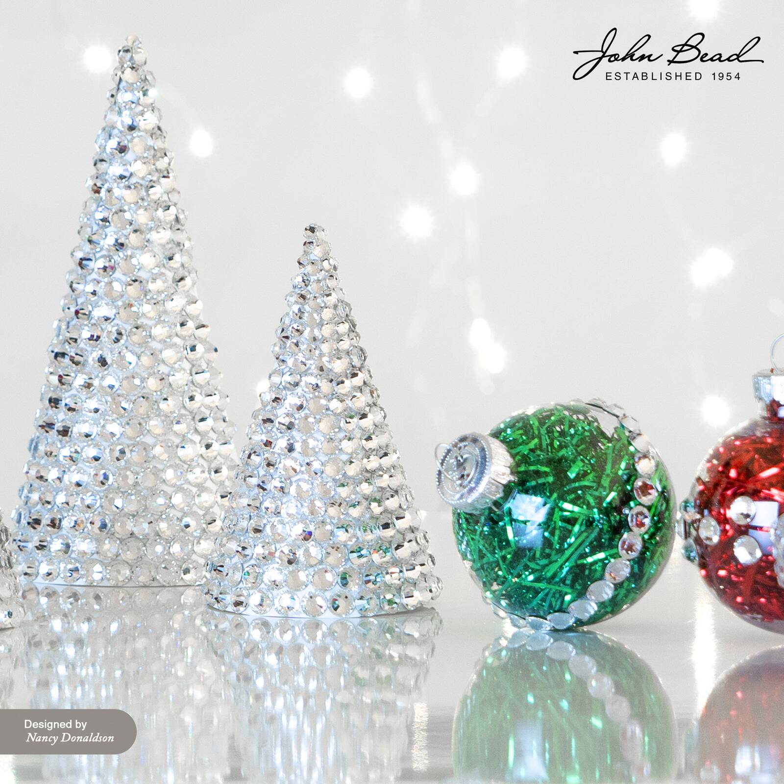 John Bead Crystal Lane SS30 Metallic Glass Round Flatback Rhinestones