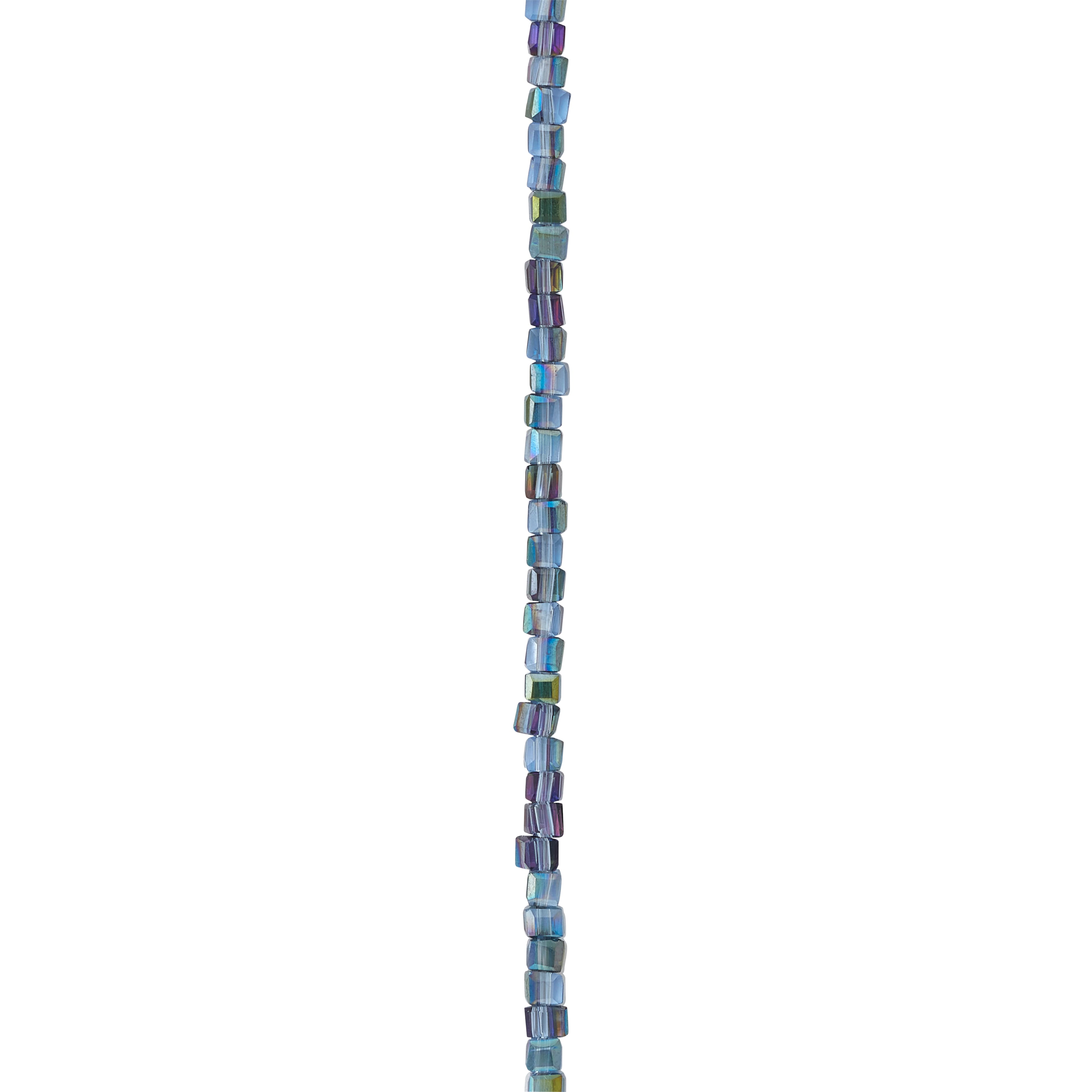 12 Pack: Amethyst Glass Cube Beads, 3mm by Bead Landing™