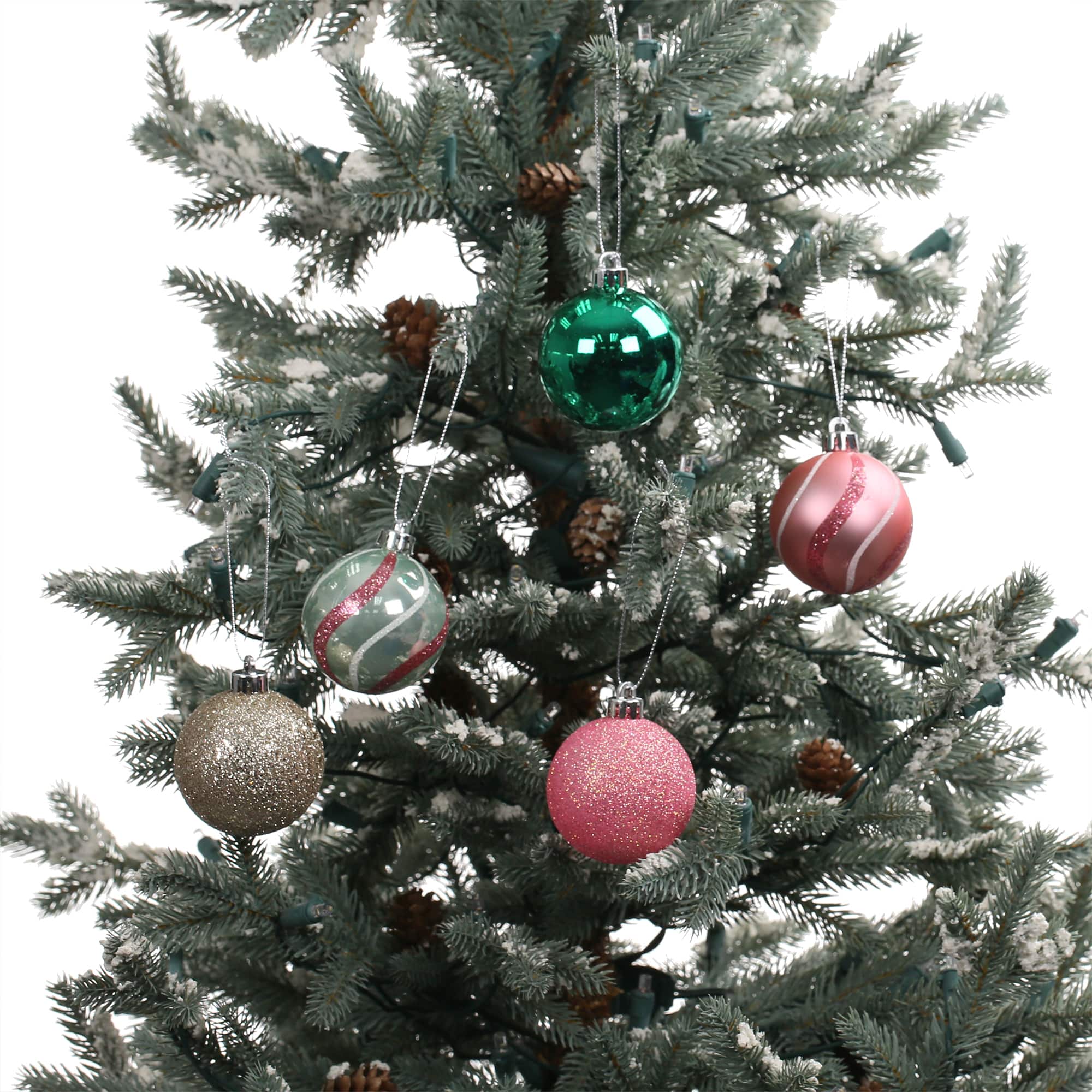 5 Pack 57mm Pink Mix Shatterproof Ball Ornaments by Ashland®