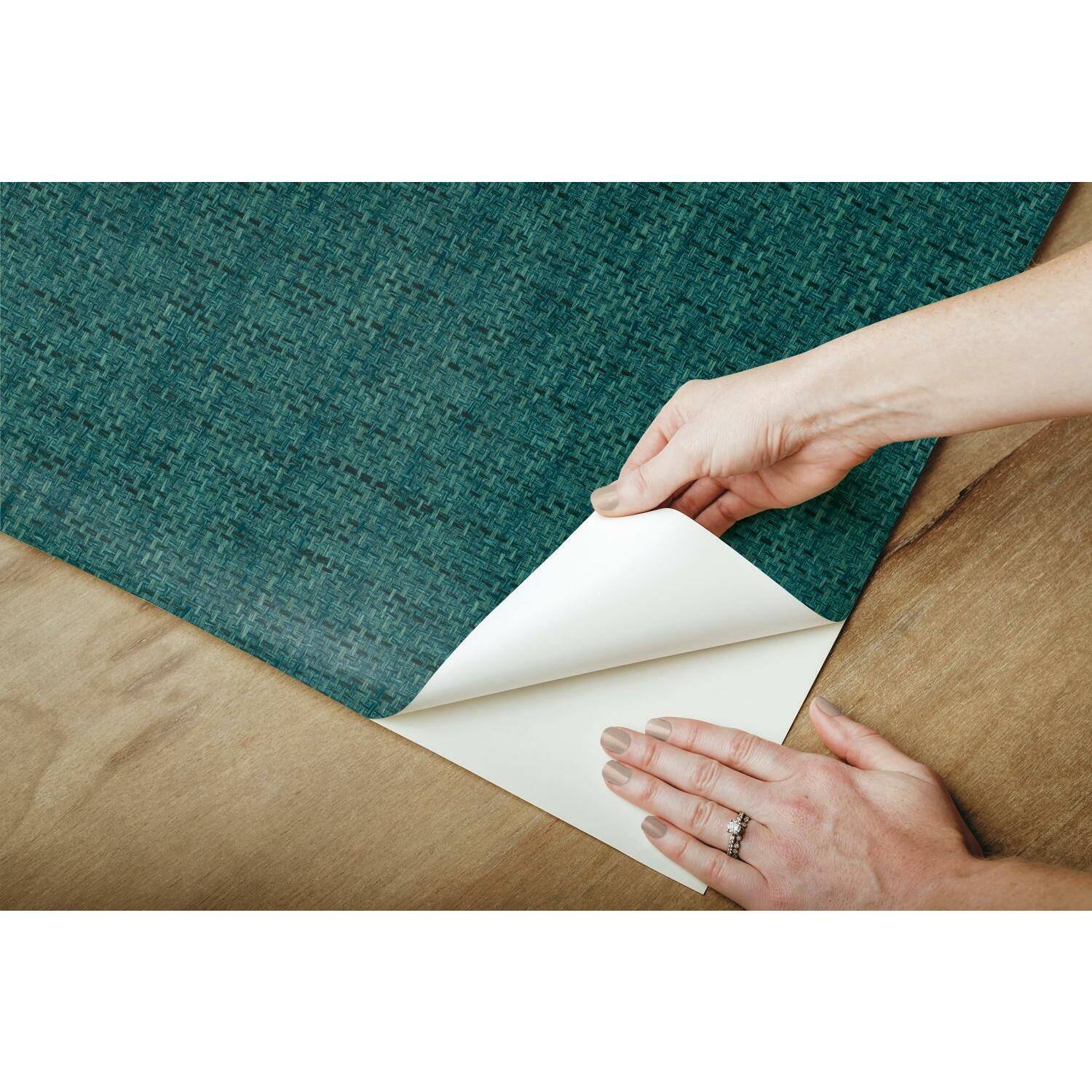 RoomMates Faux Grasscloth Weave Peel & Stick Wallpaper