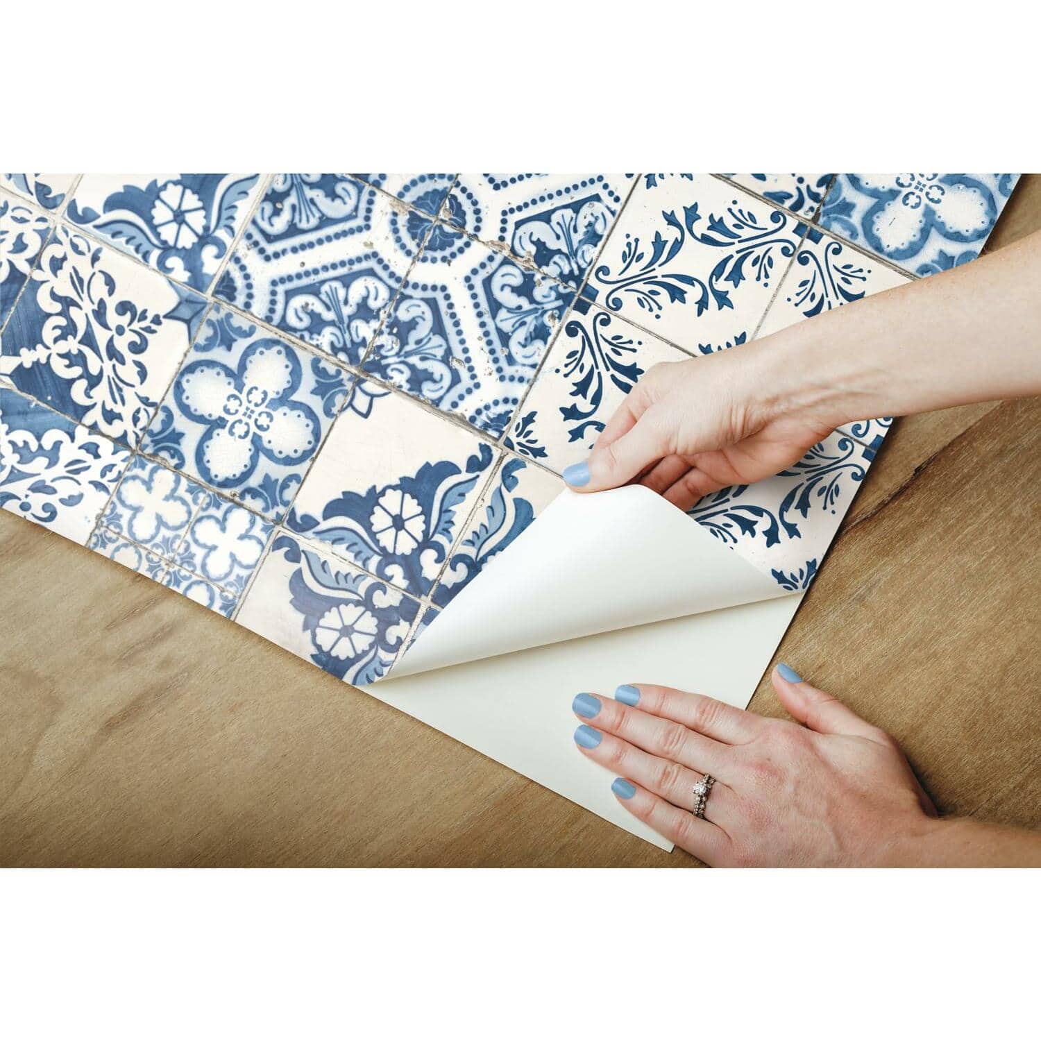 RoomMates Mediterranean Tile Peel & Stick Wallpaper