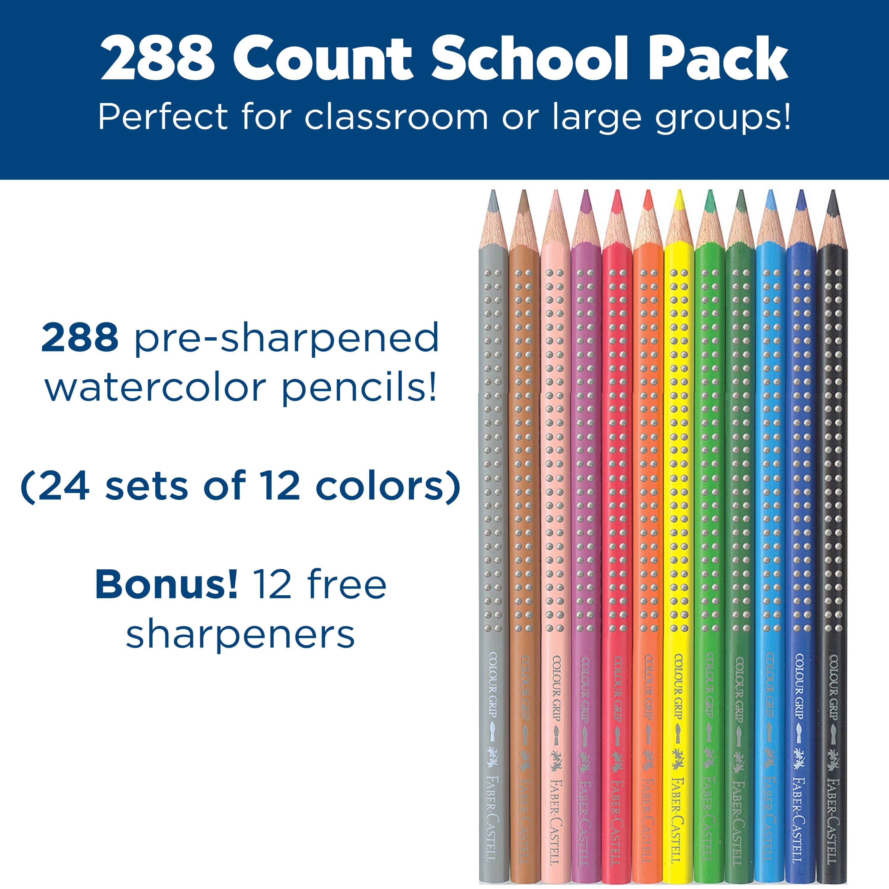 Faber-Castell® 288-Piece Watercolor Pencils School Pack