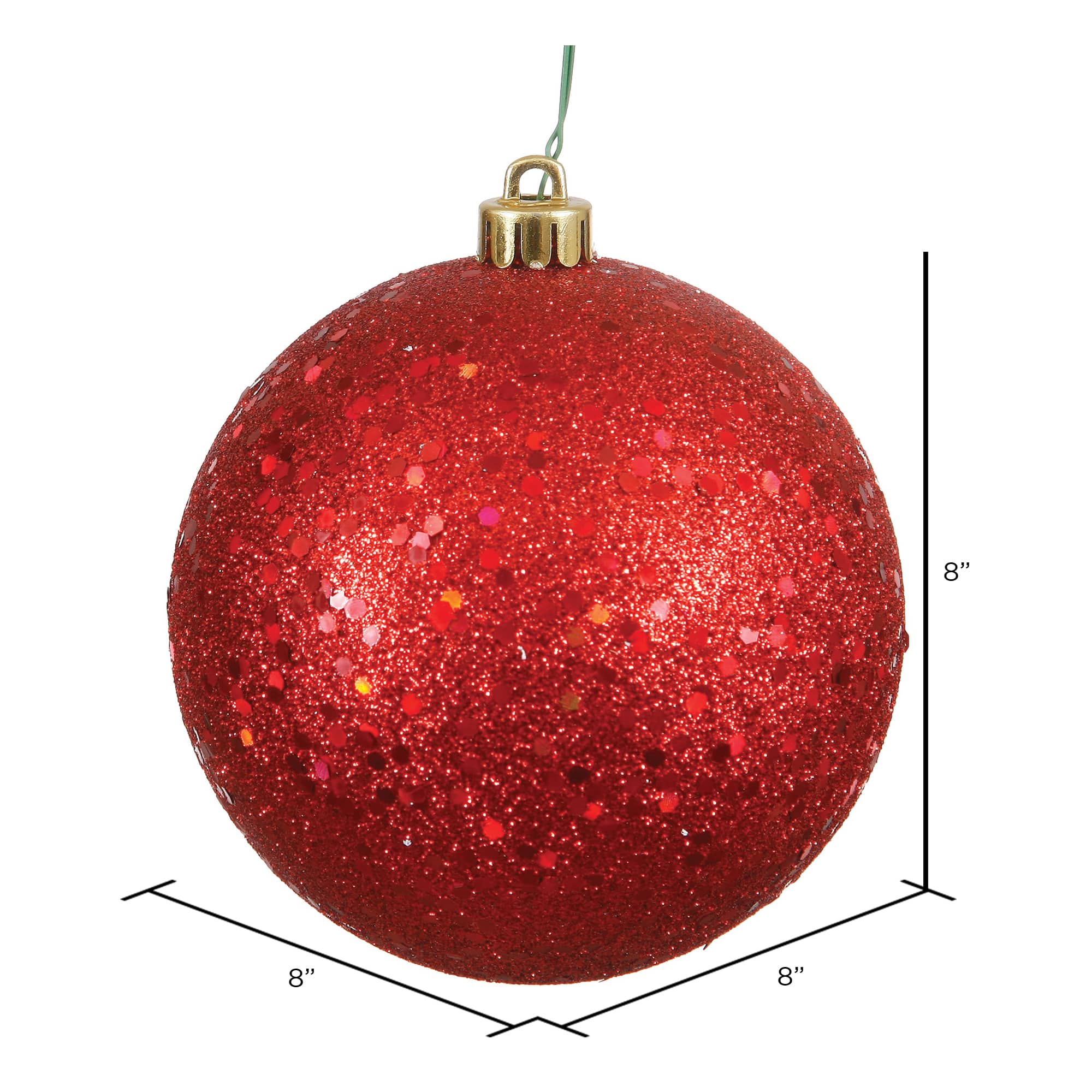Vickerman 8" Sequin Ball Ornament