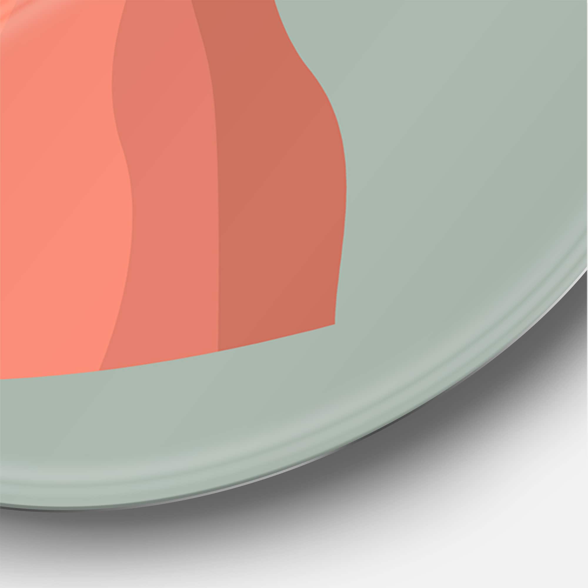 Designart - Pink Sunset Mountain Landscape