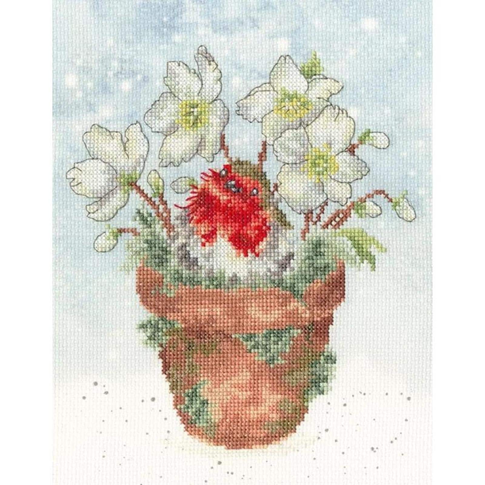 Bothy Threads Season's Tweetings Counted Cross Stitch Kit