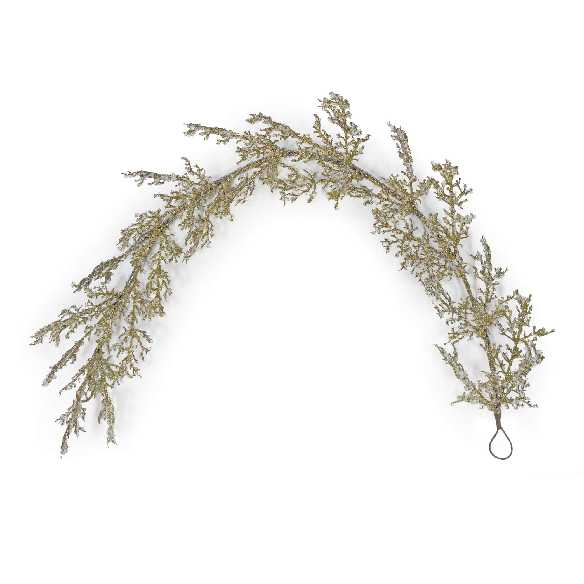 Melrose 5.25ft. Metallic Iced Pine Garland
