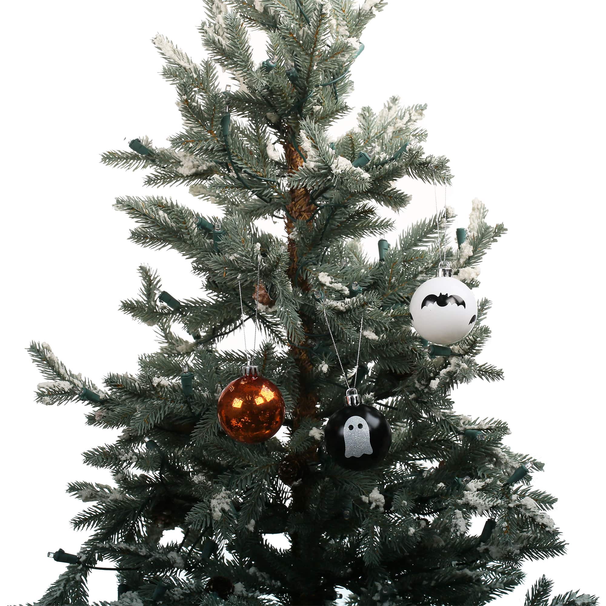 5 Pack 57mm Black, Orange & White Halloween Ornaments by Ashland®