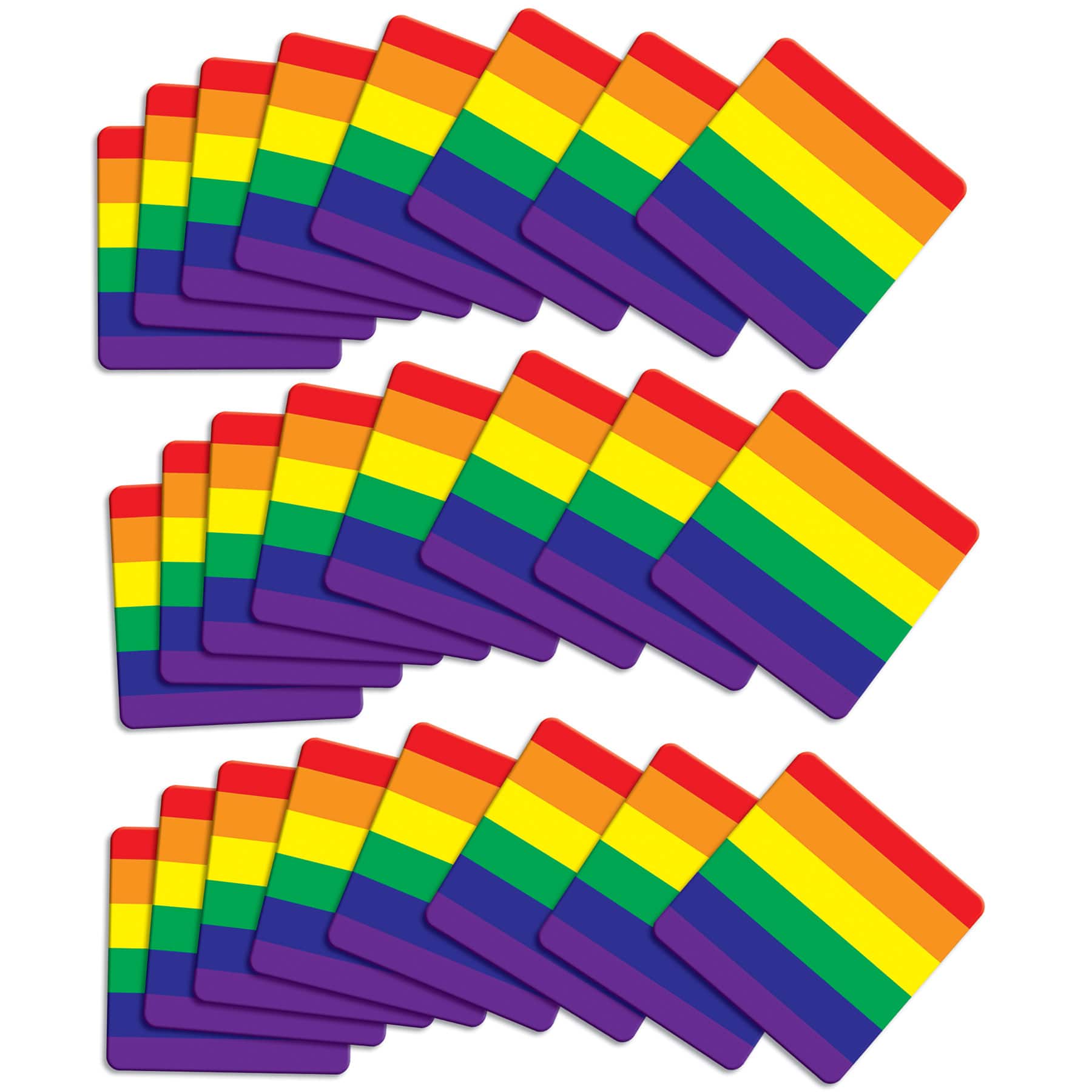 Beistle 3.25" Rainbow Coasters, 24ct.