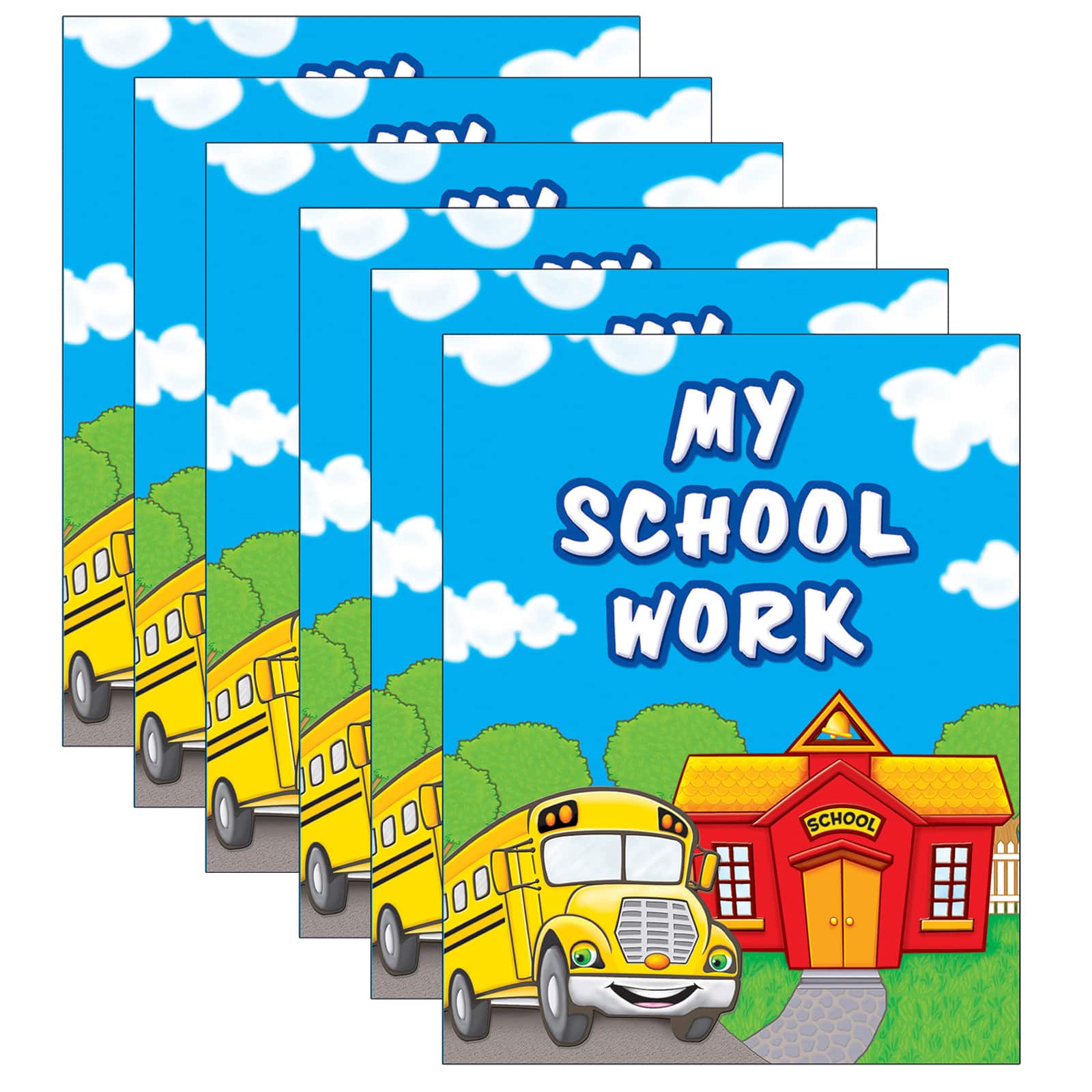 Teacher Created Resources My School Work Pocket Folder, 6ct.
