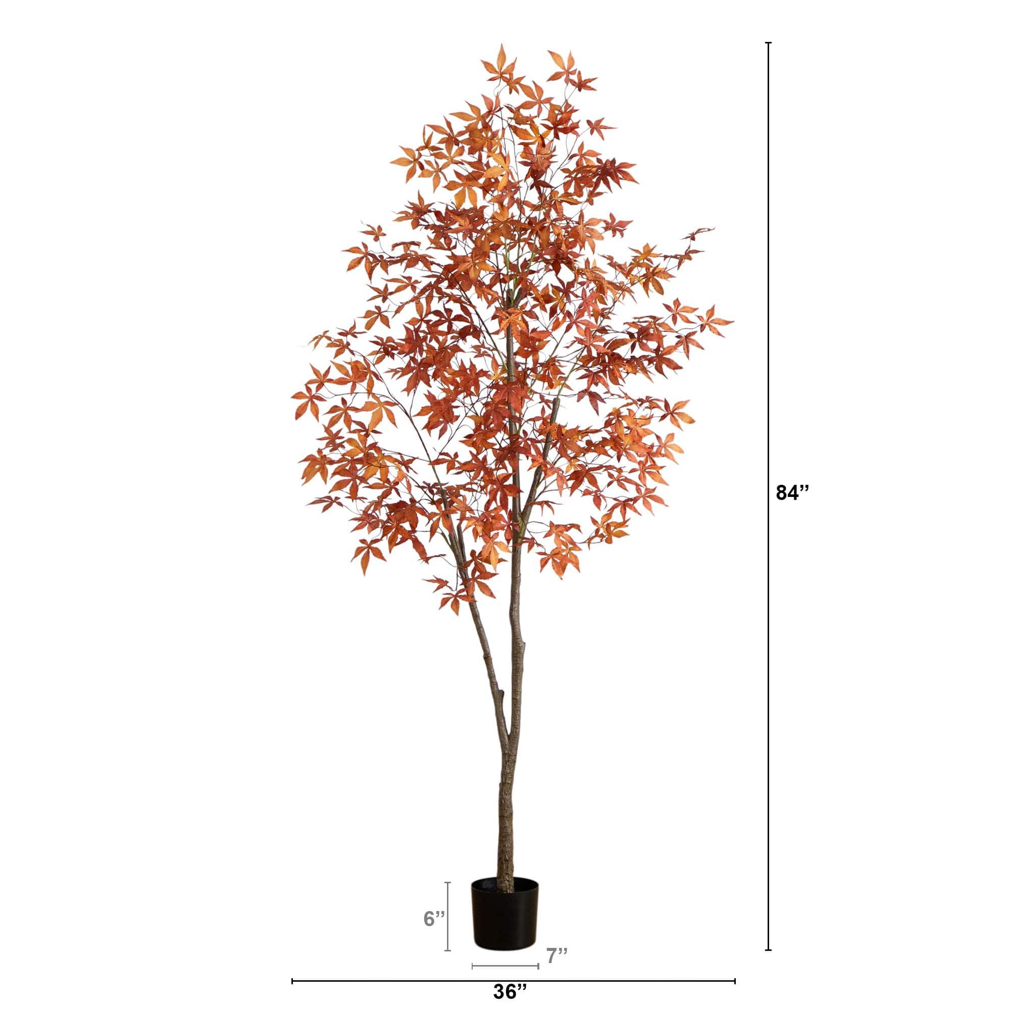 7ft. Autumn Japanese Maple Artificial Fall Tree