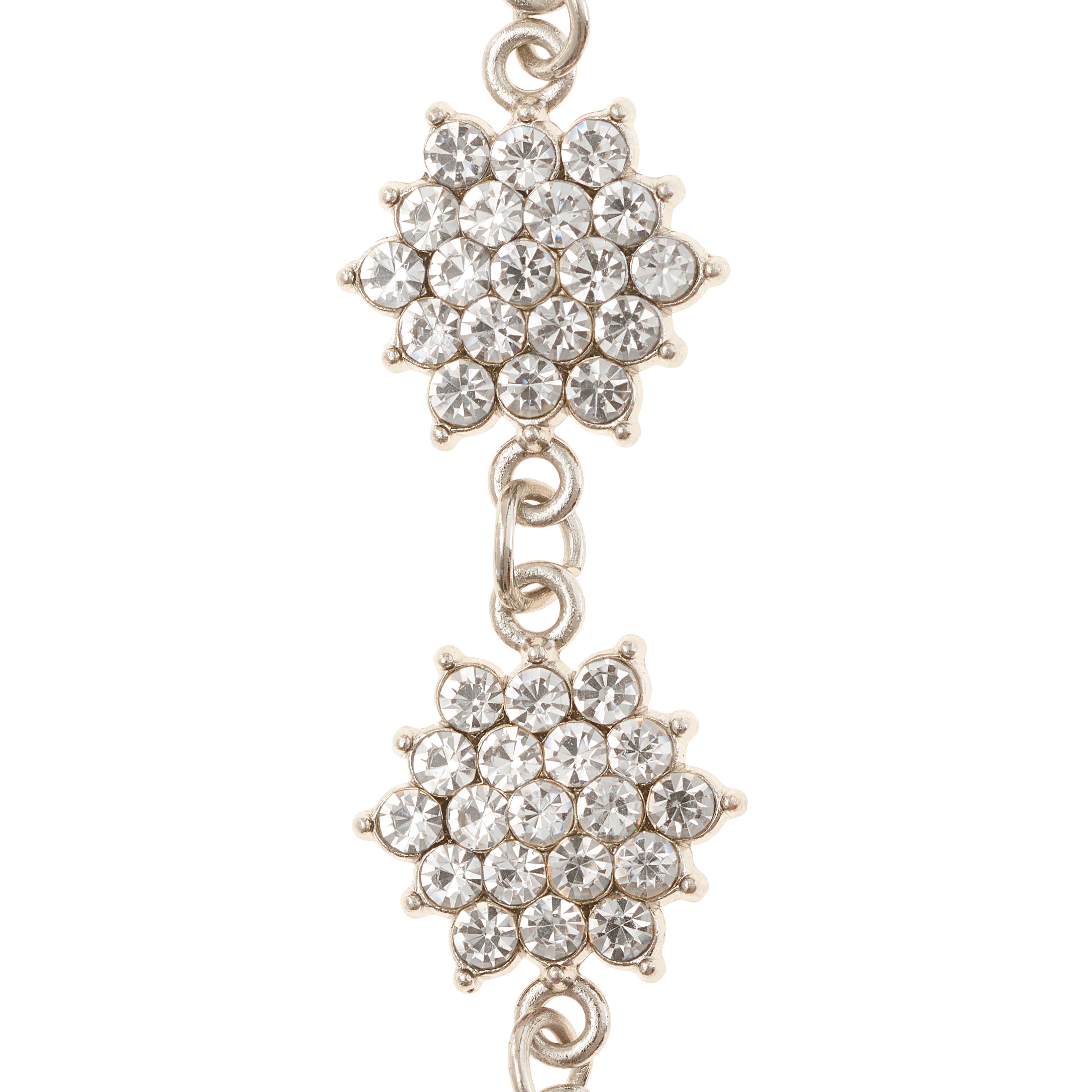12 Pack:  Crystal Glass & Metal Flower Beads, 24mm by Bead Landing™