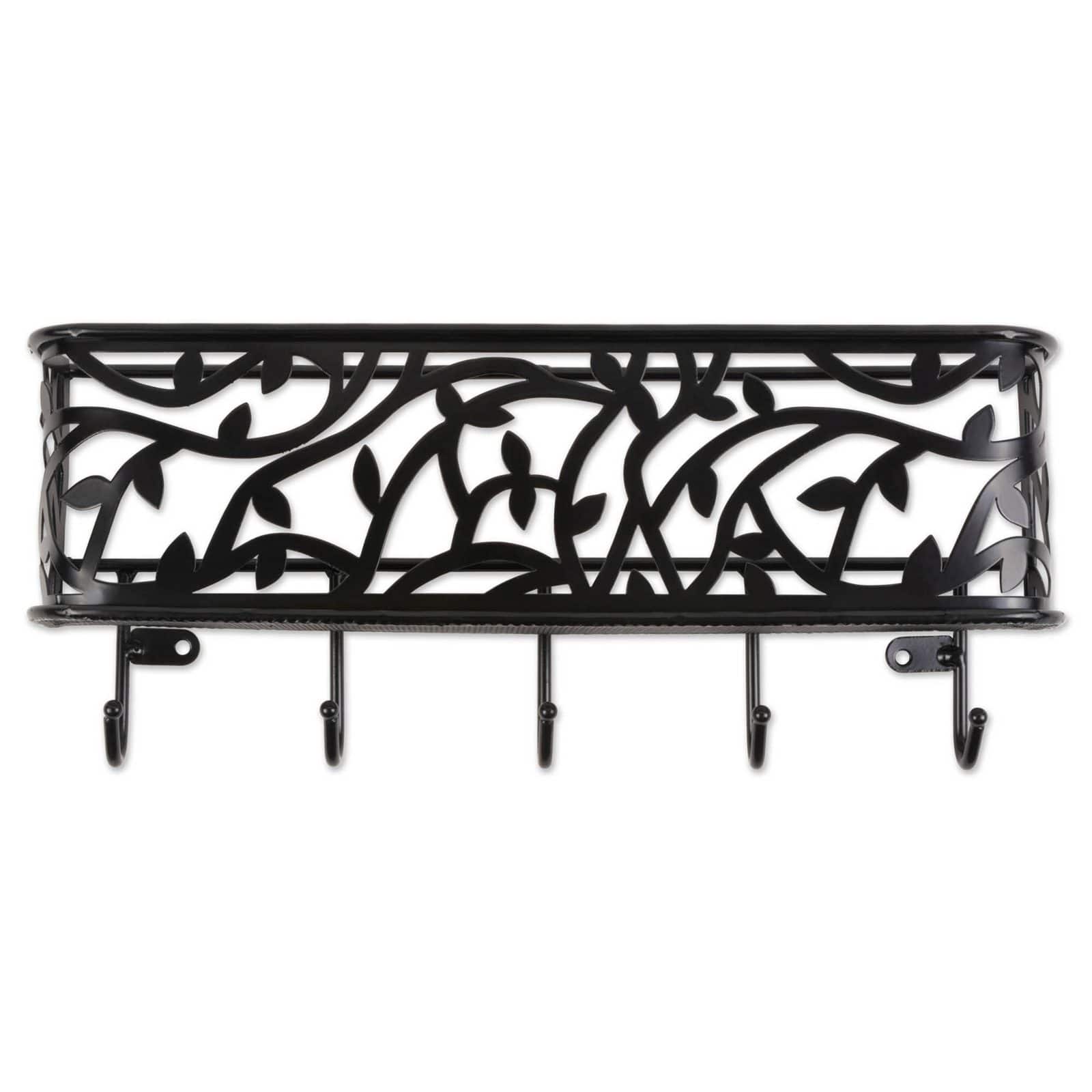 DII® 13" Black Mail & Key Organizer Wall Mount