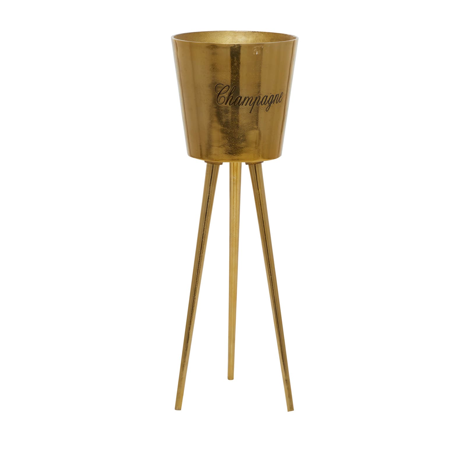 Gold Modern Wine Holder, 10" x 10" x 28"