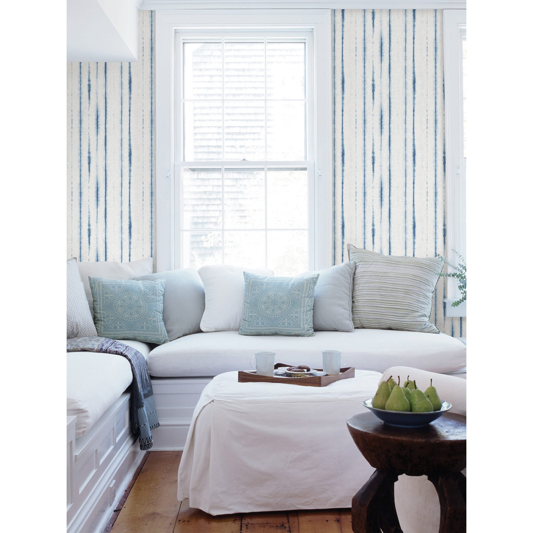 NuWallpaper Blue Indigo Drops Peel & Stick Wallpaper