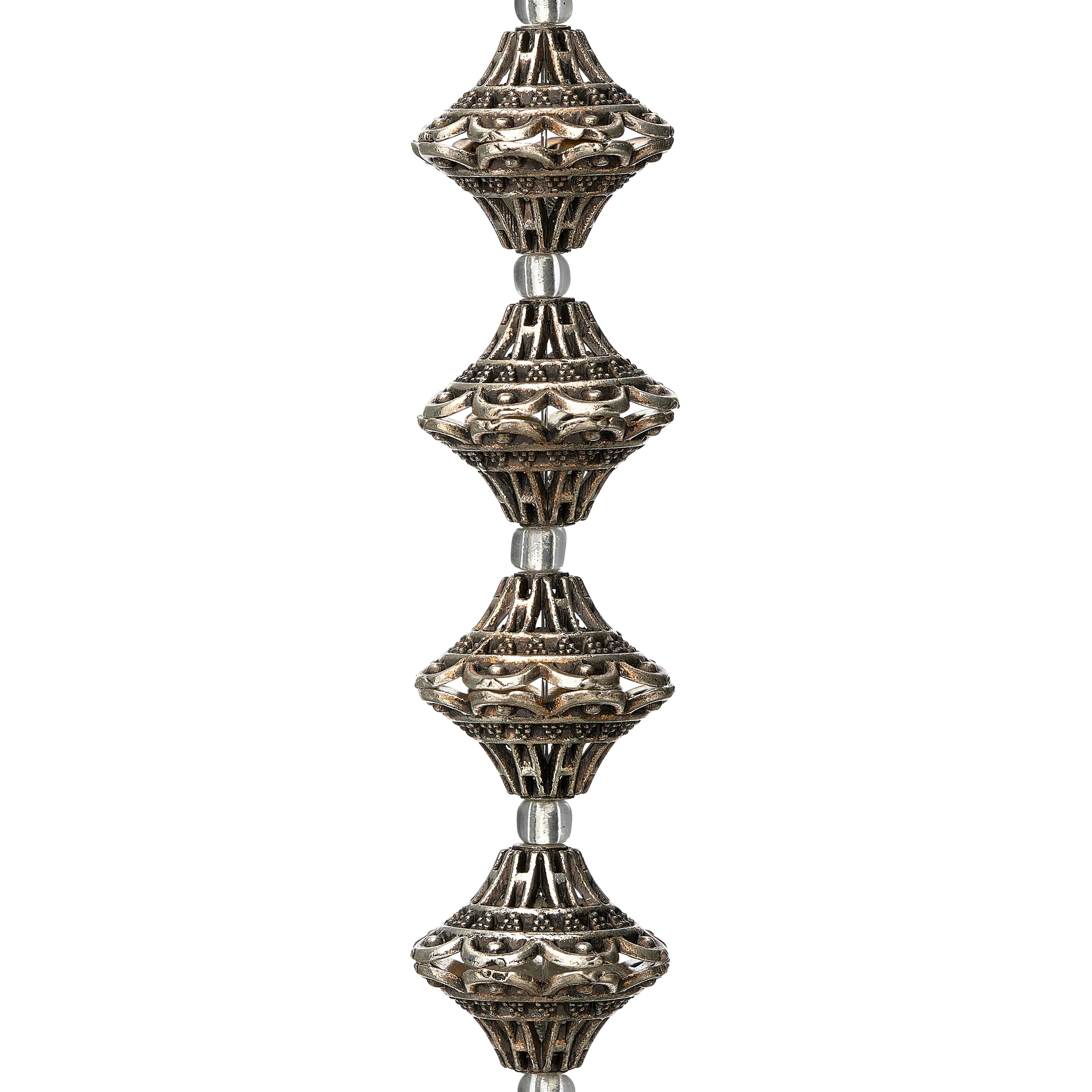 Silver Metal Cap-shaped Beads, 18mm by Bead Landing™