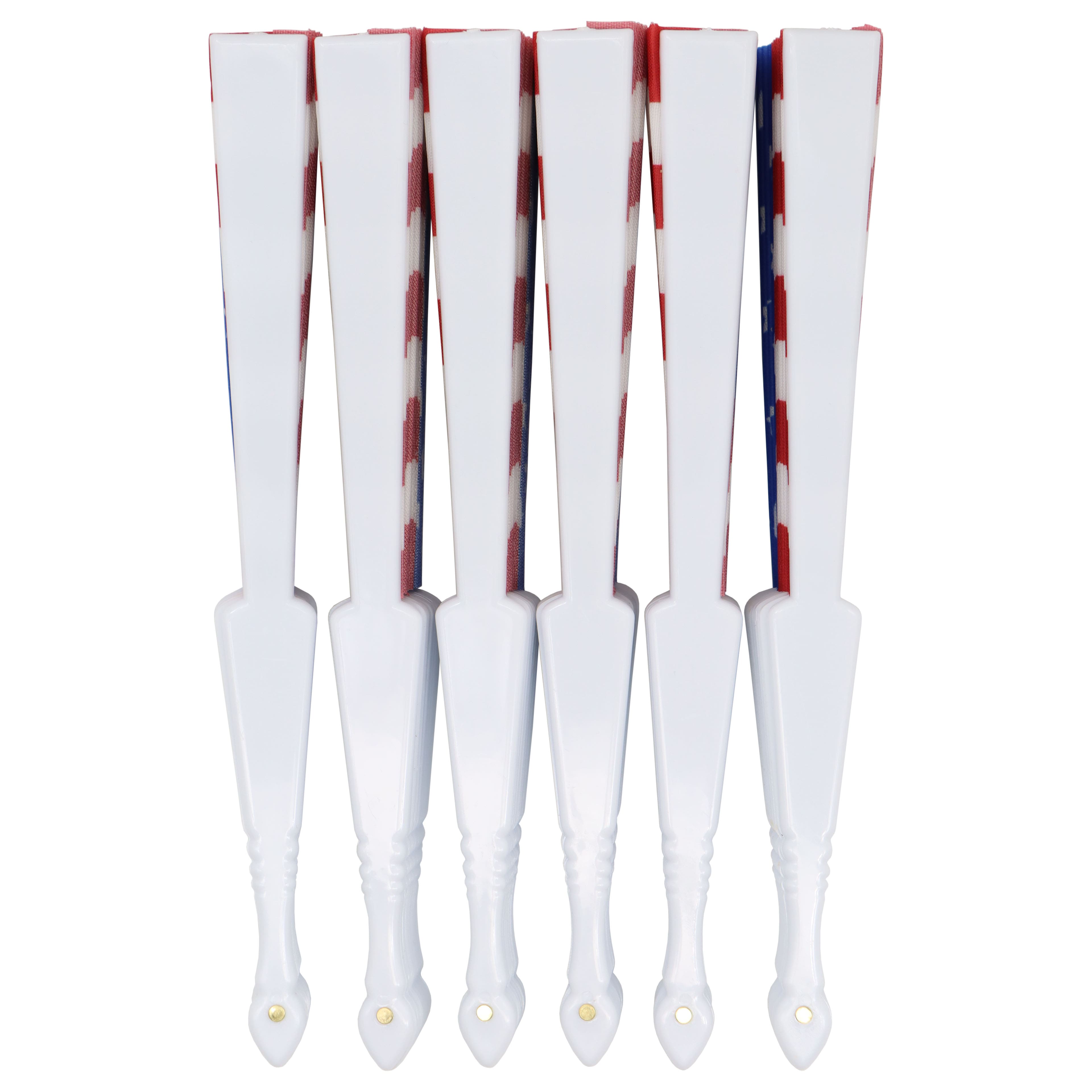 Red, White & Blue USA Flag Fans, 6ct. by Celebrate It®