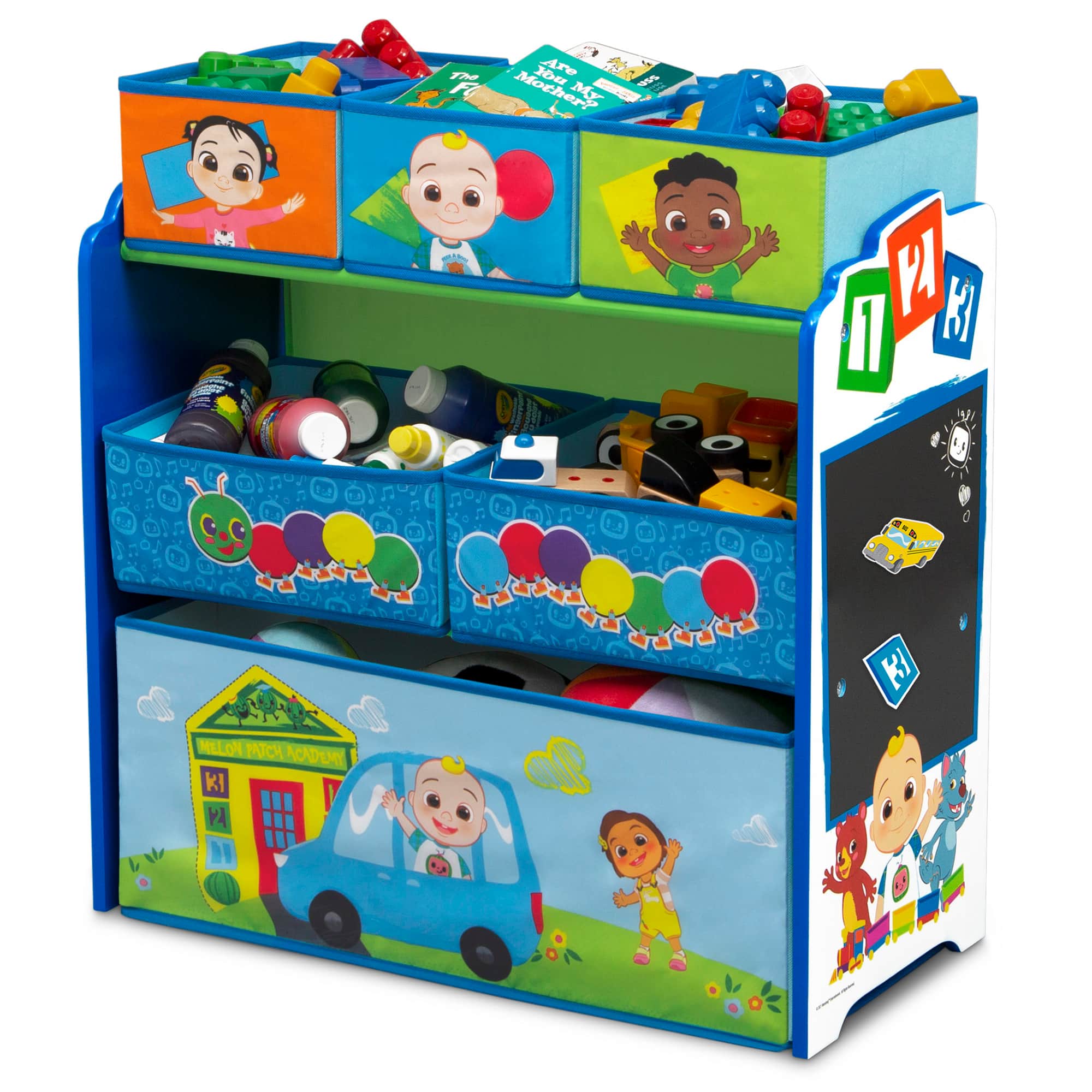 Disney® CoComelon Design & Store 6 Bin Toy Storage Organizer