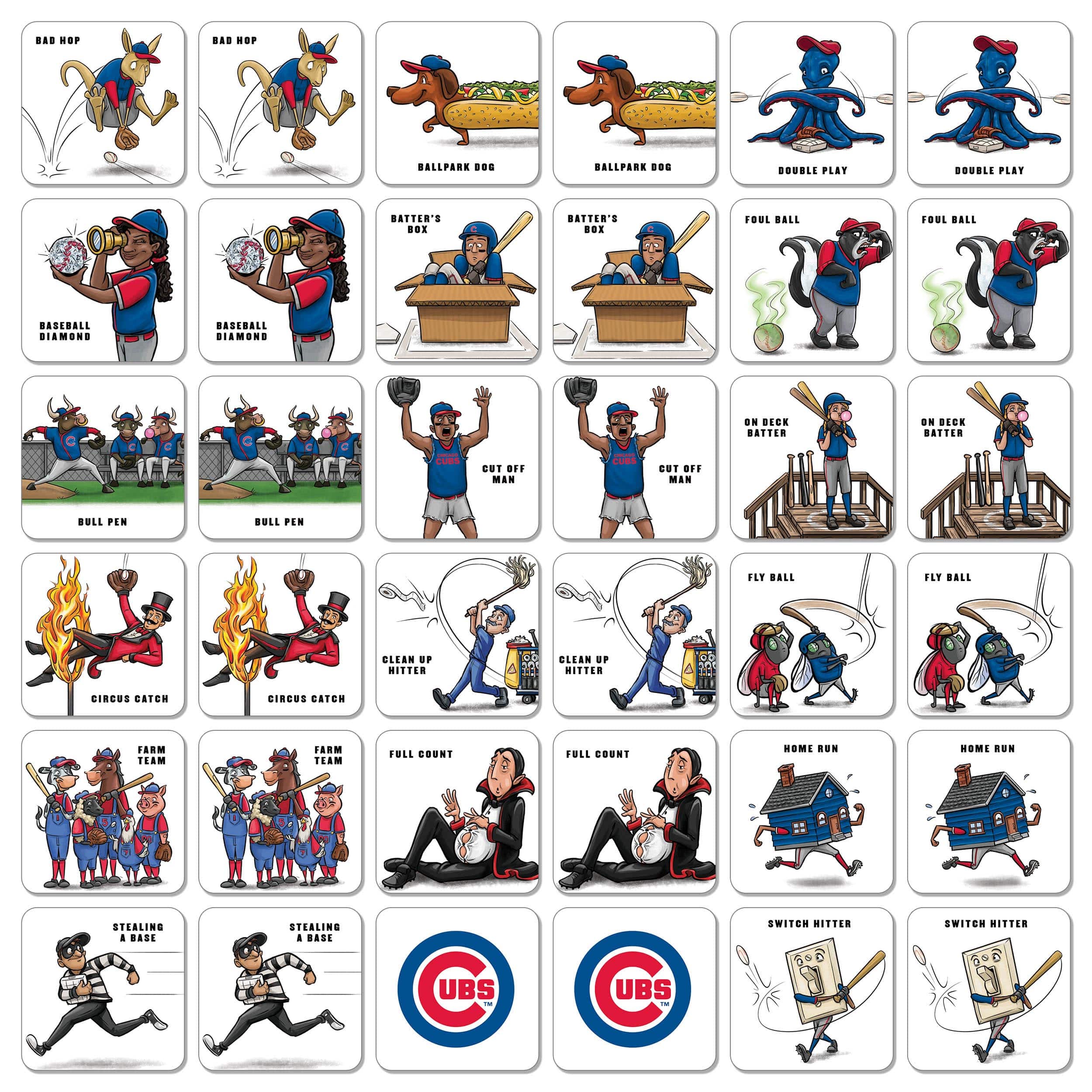 Major League Baseball Licensed Memory Match Game