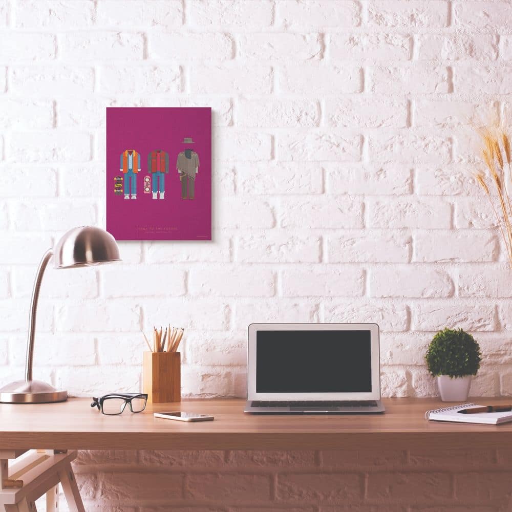 Stupell Industries Back to the Future Famous Characters Fashion Design Wall Accent