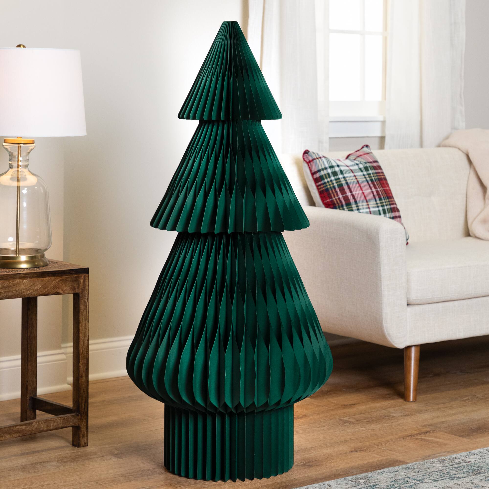 4ft. Paper Accordion Honeycomb Foldable Christmas Tree