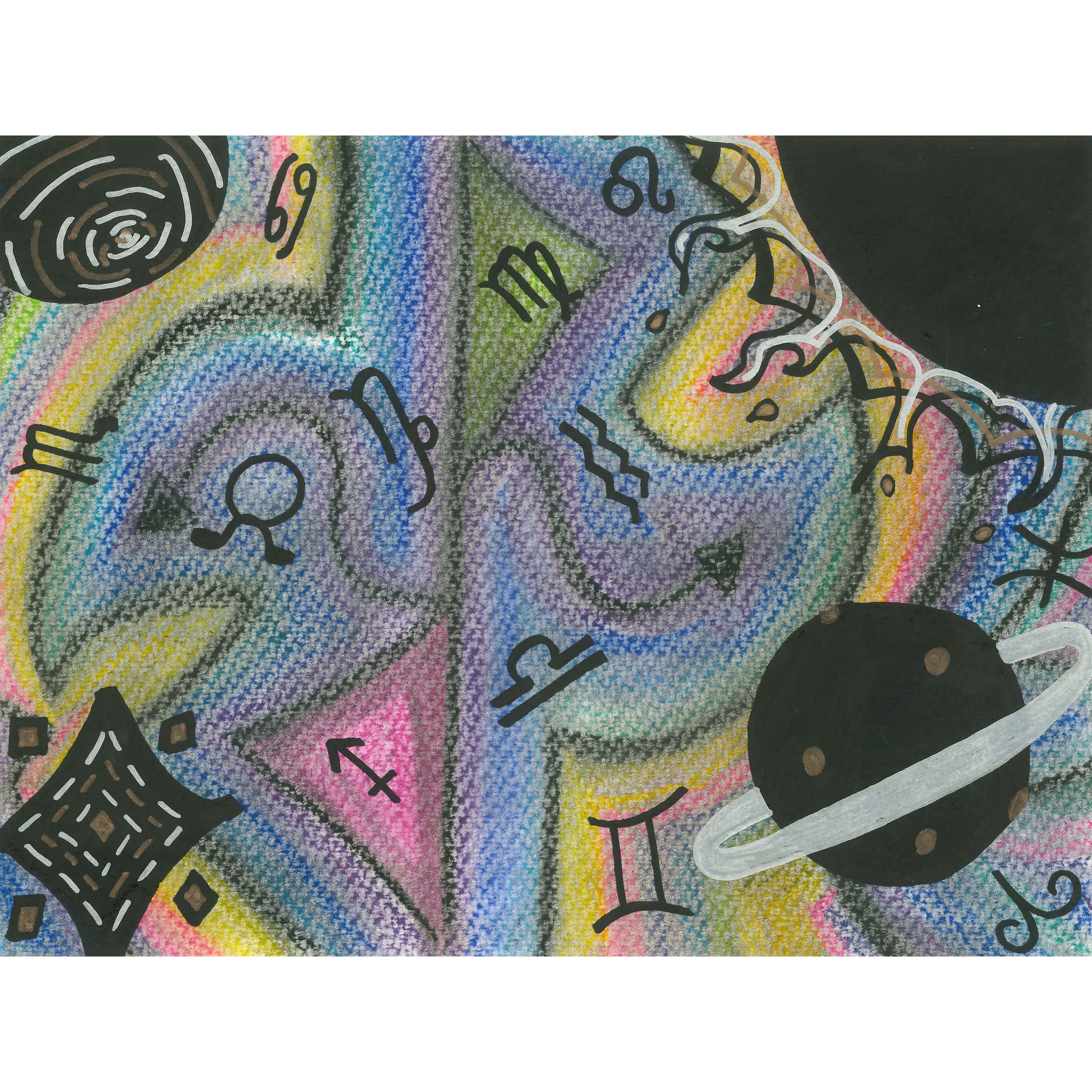 Sparkly Selections Astrological 40cm x 50cm Diamond Painting Kit, Round Diamonds