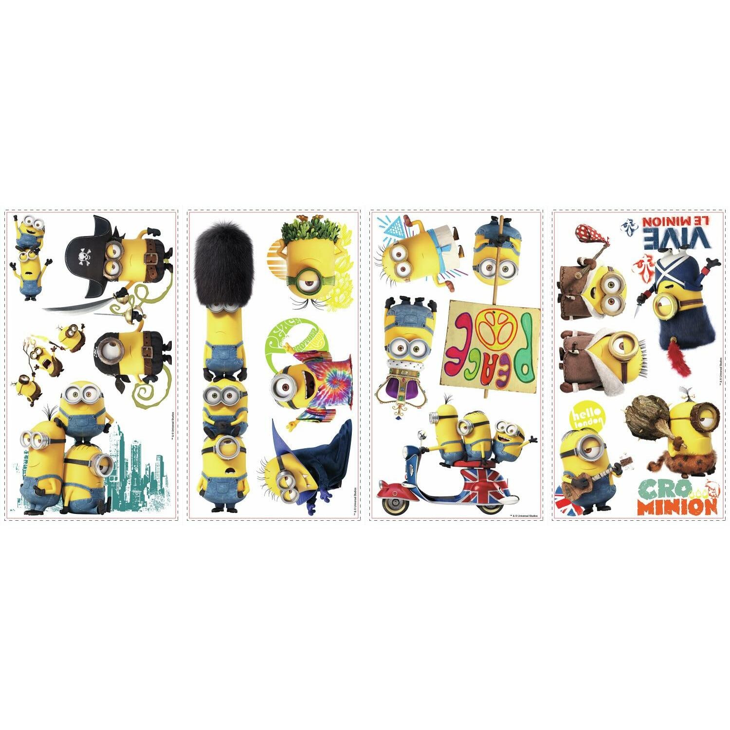 RoomMates Minions The Movie Peel & Stick Wall Decals