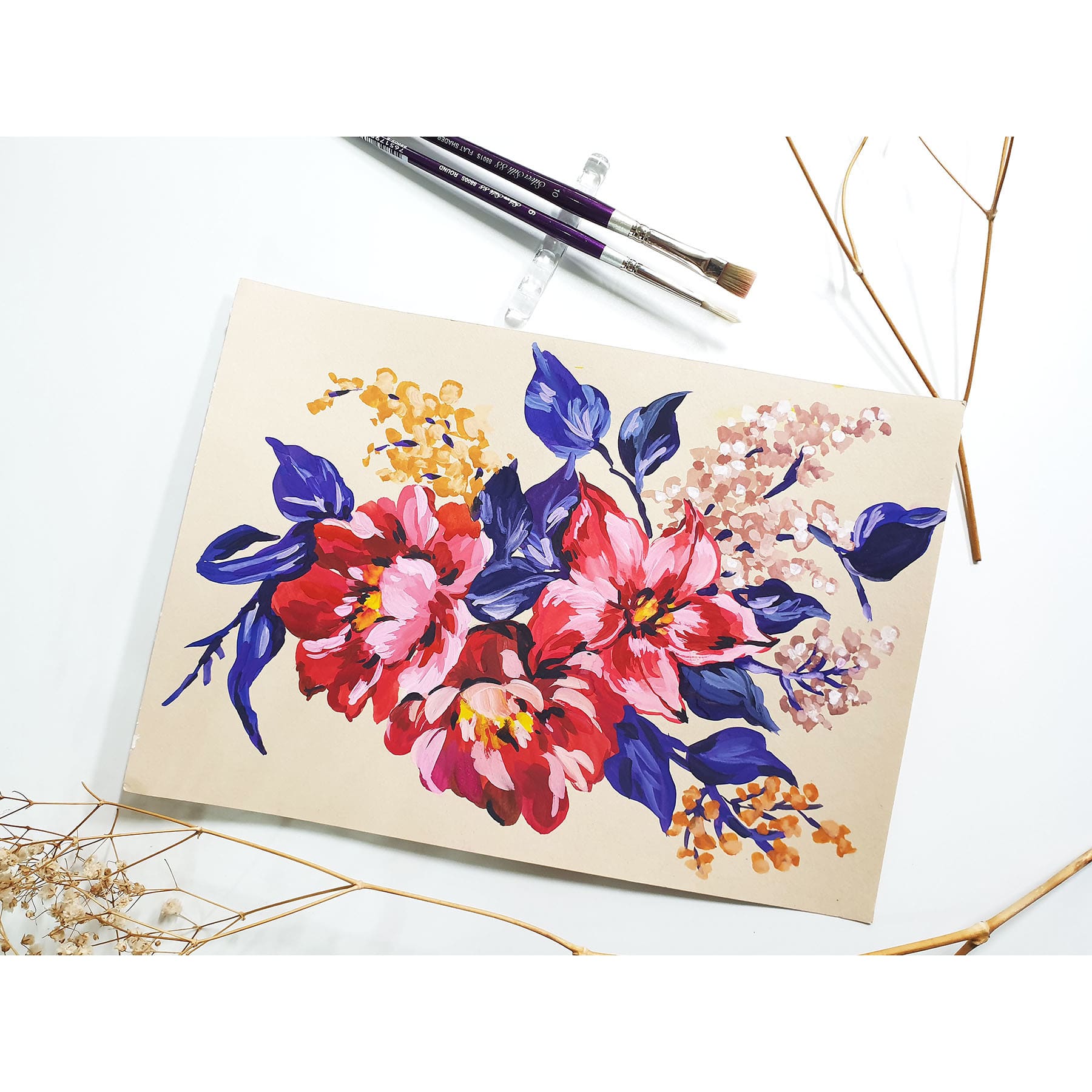 Silver Brush Limited Silver Silk 88® SH 5 Piece Decorative Painting Brush Set