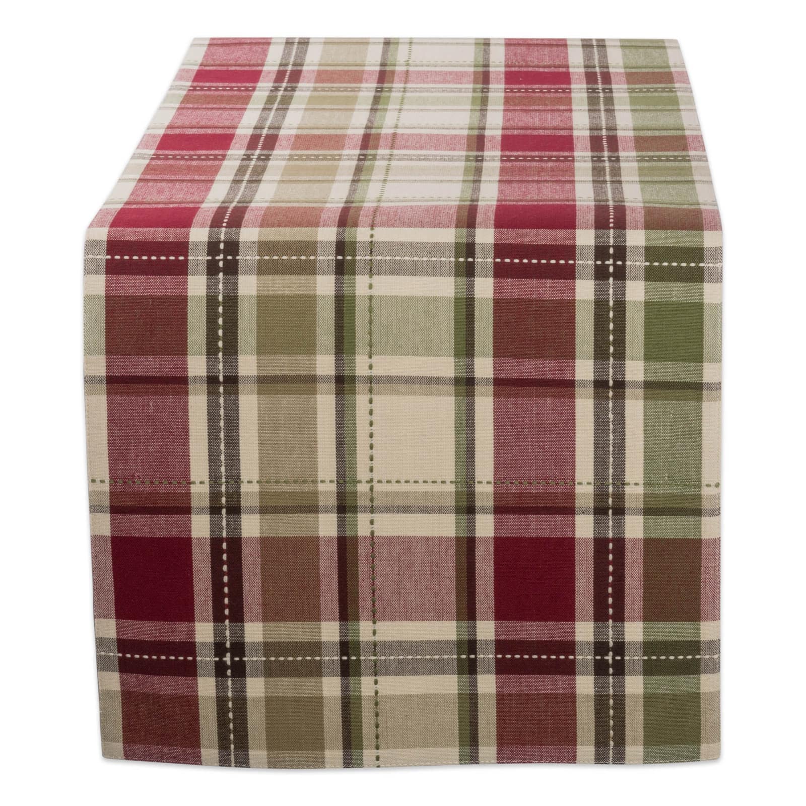 Homespun Plaid Table Runner 13" x 54"
