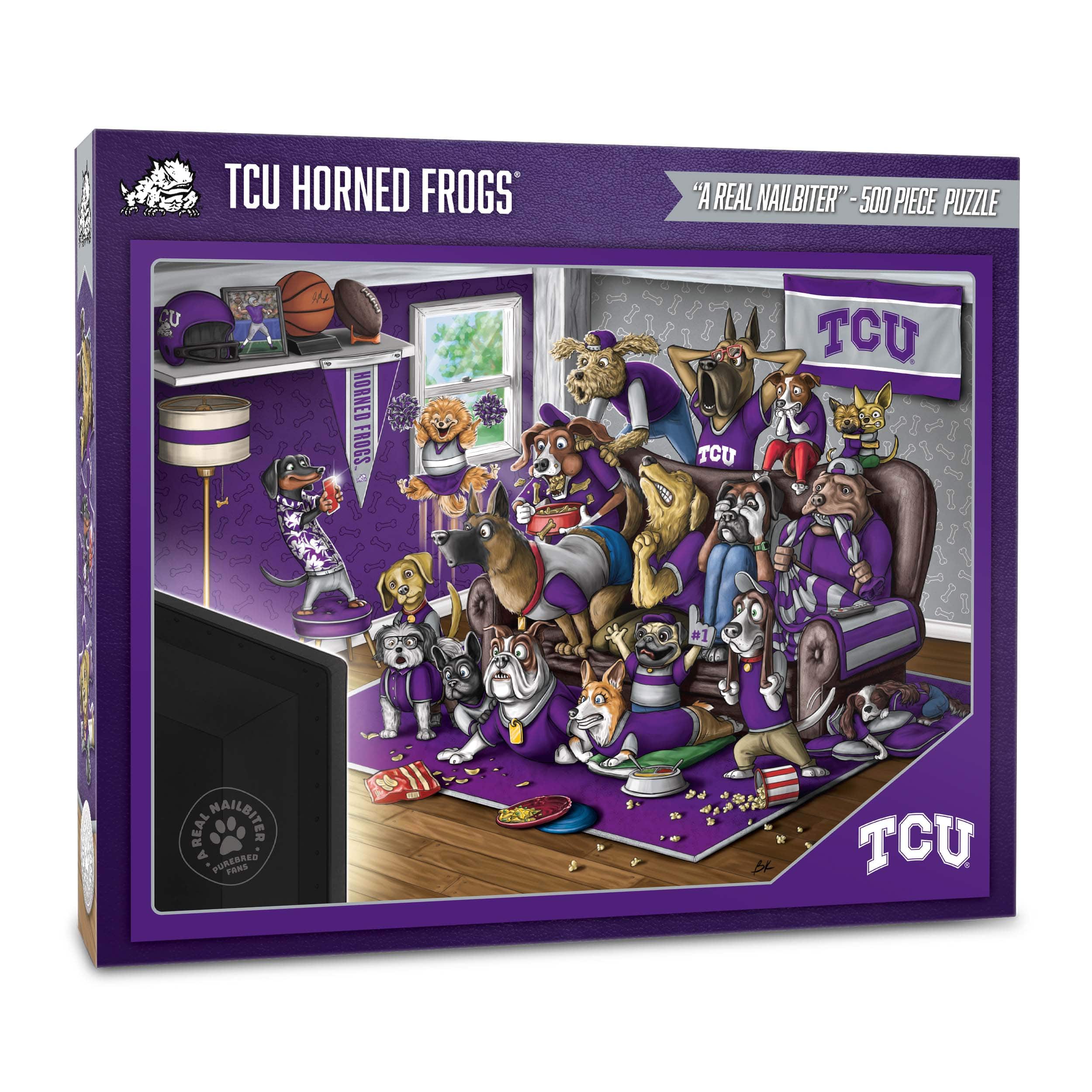 College Football Purebred Fans A Real Nailbiter 500 Piece Puzzle