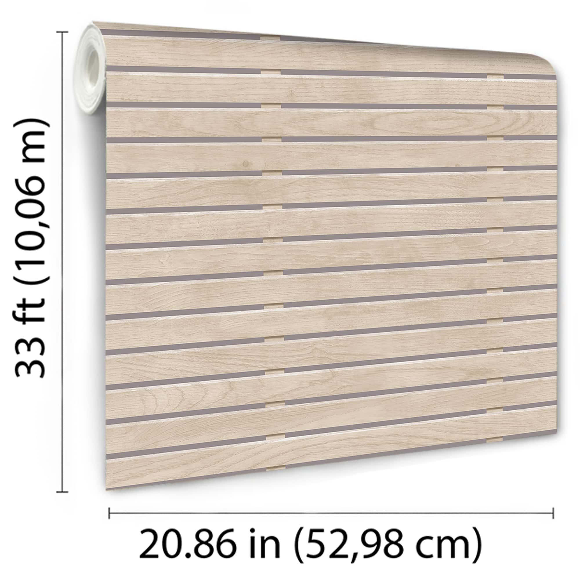 Designs Direct Horizontal Wood Slate Wallpaper
