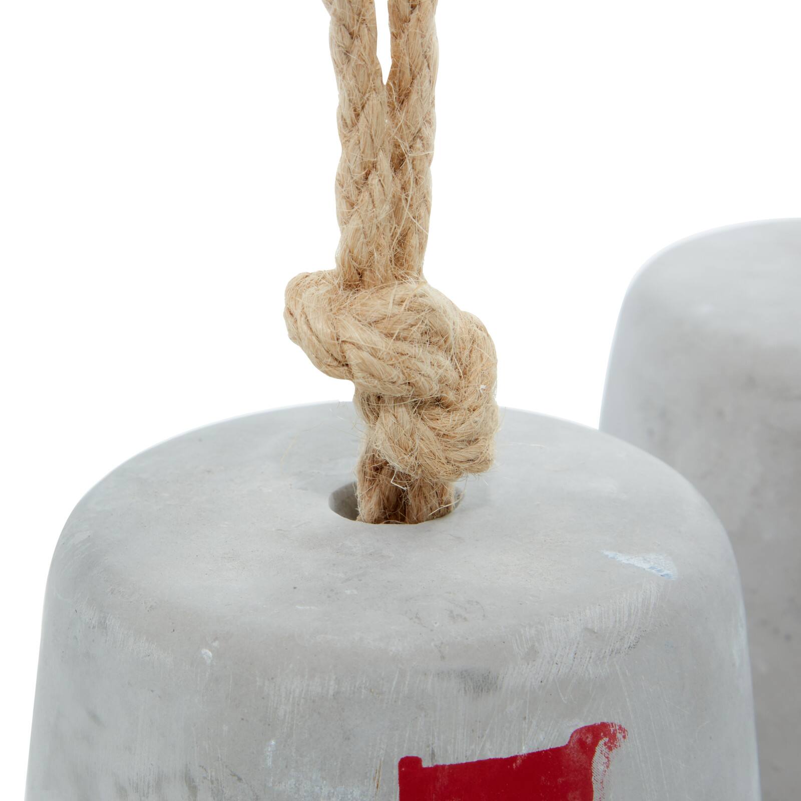 9" Gray Cement Coastal Lifeguard Sculpture Set