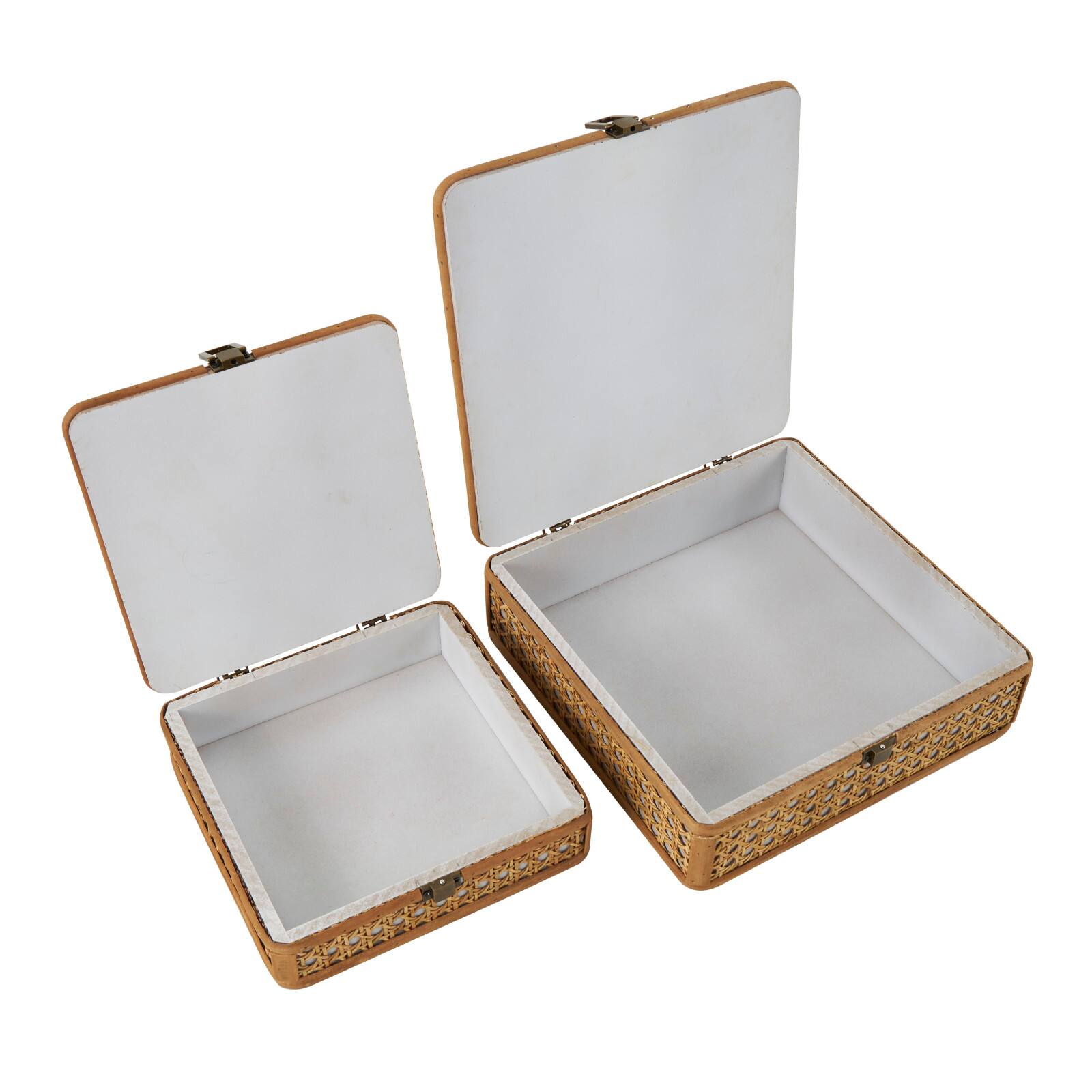 Brown Woven Rattan Box Set