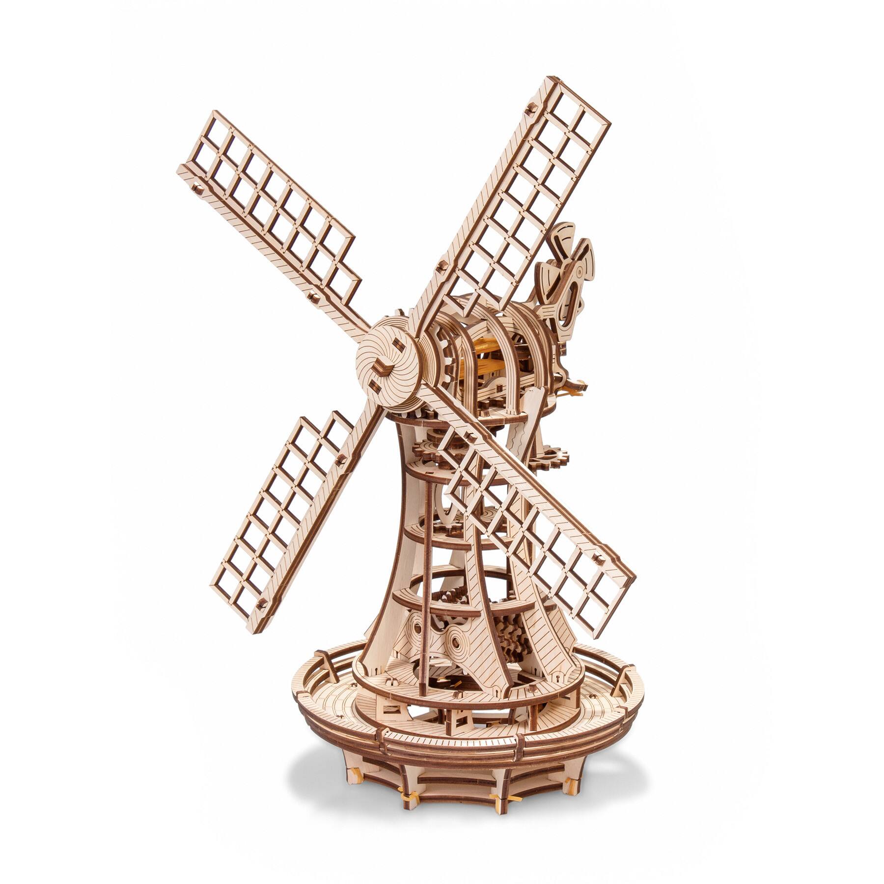 EWA™ Eco-Wood-Art Windmill 3D Wooden STEM Construction Kit
