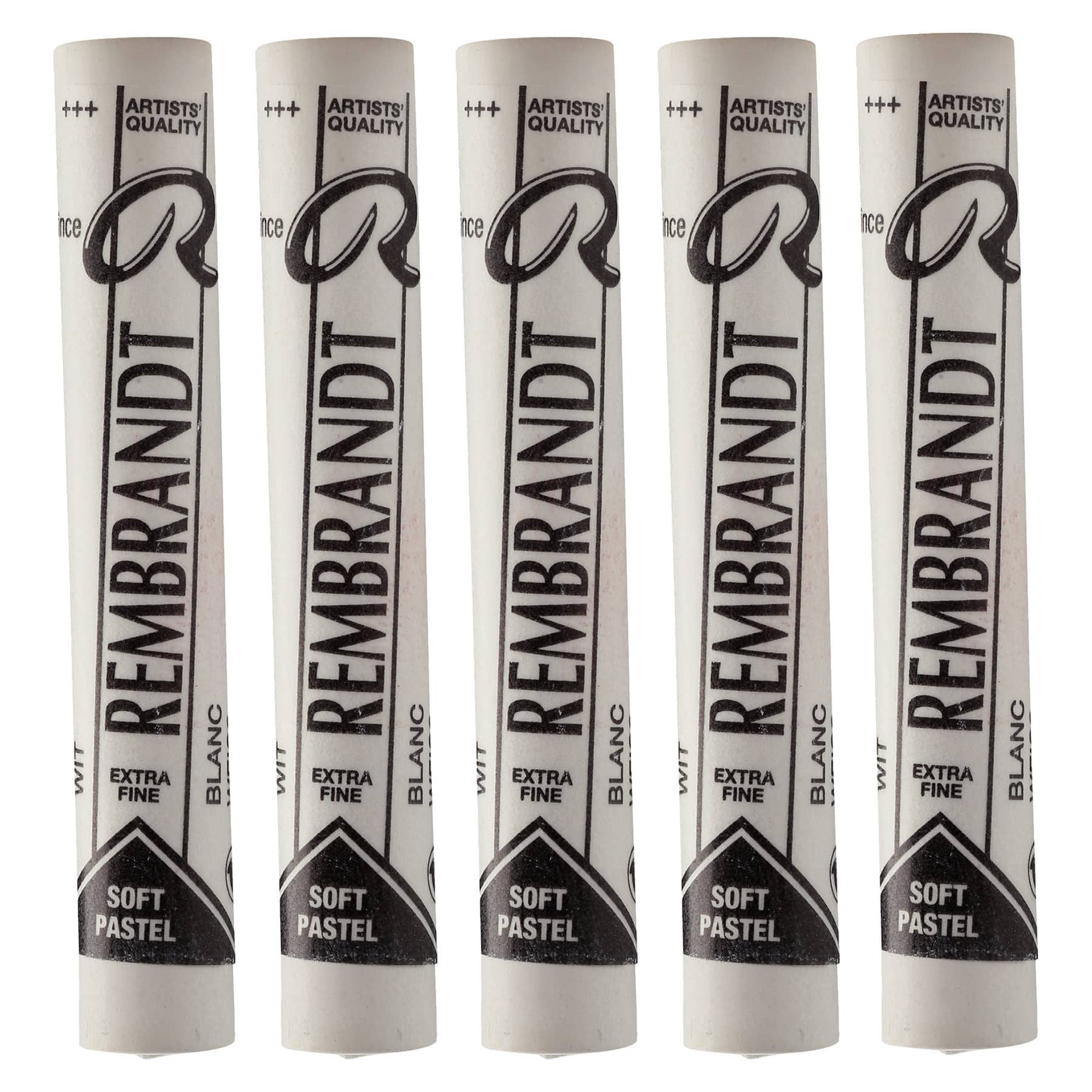 Rembrandt White Color Soft Pastel Sticks, 5ct.